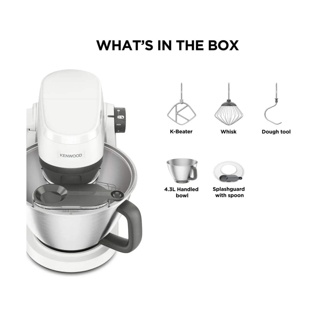 Kenwood Røremaskiner Multi Tasker Røremaskine KHC30.000WH i Hvid, 4