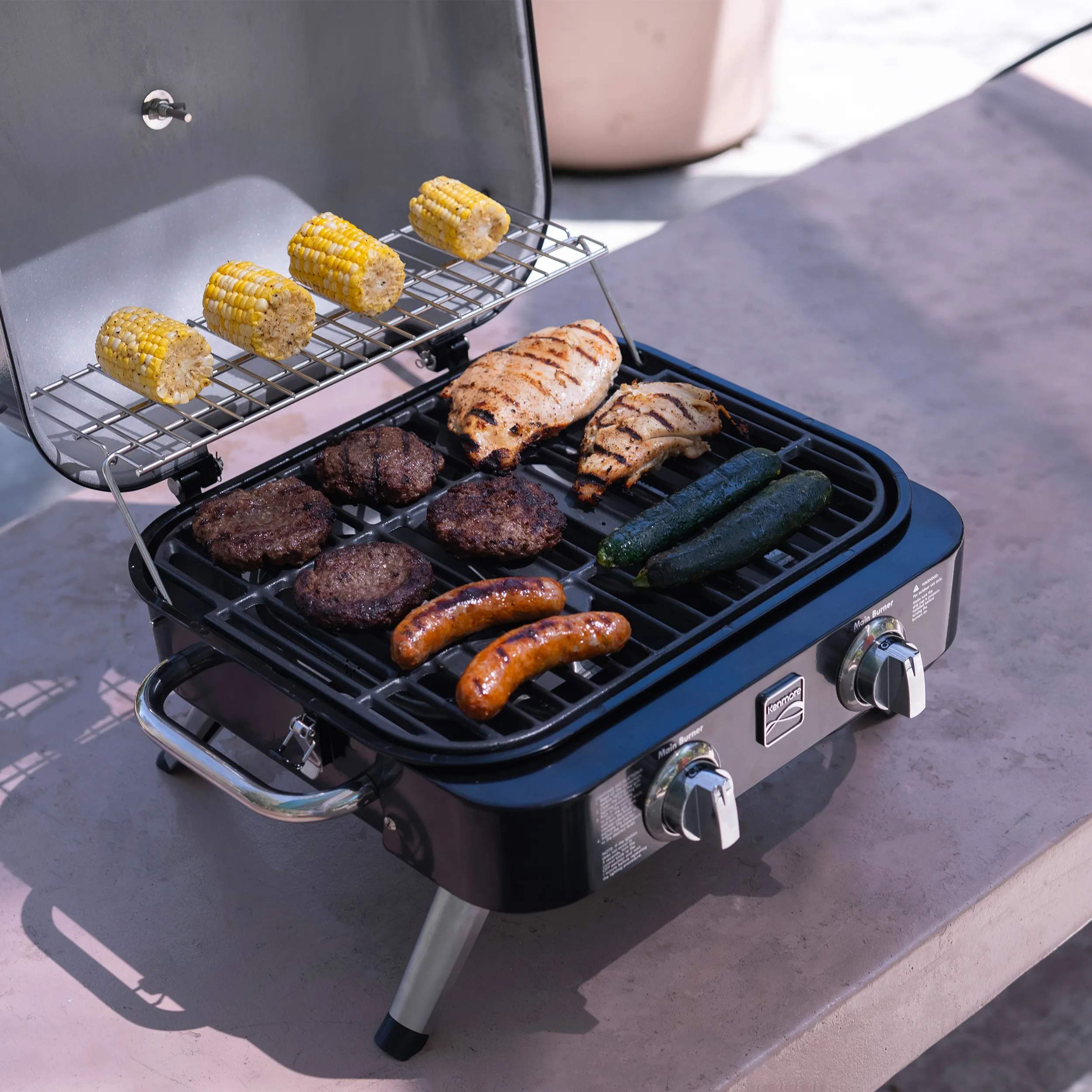 Kenmore Gasgrill Retro Gasgrill i Black, 9