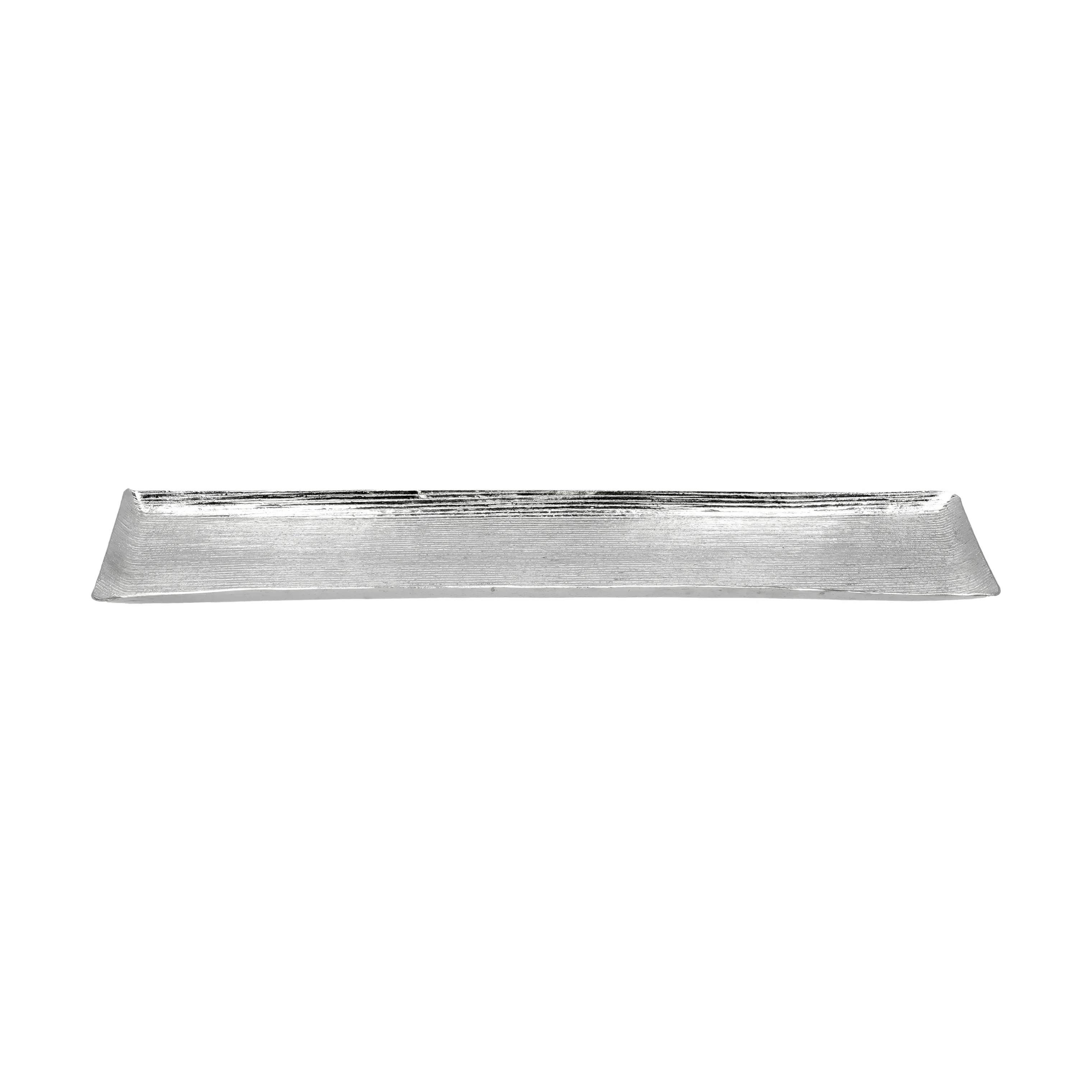 Casa Christmas Jule- og adventsstager Dekorationsfad i Sølvfarvet, B13 x L52 cm, 1