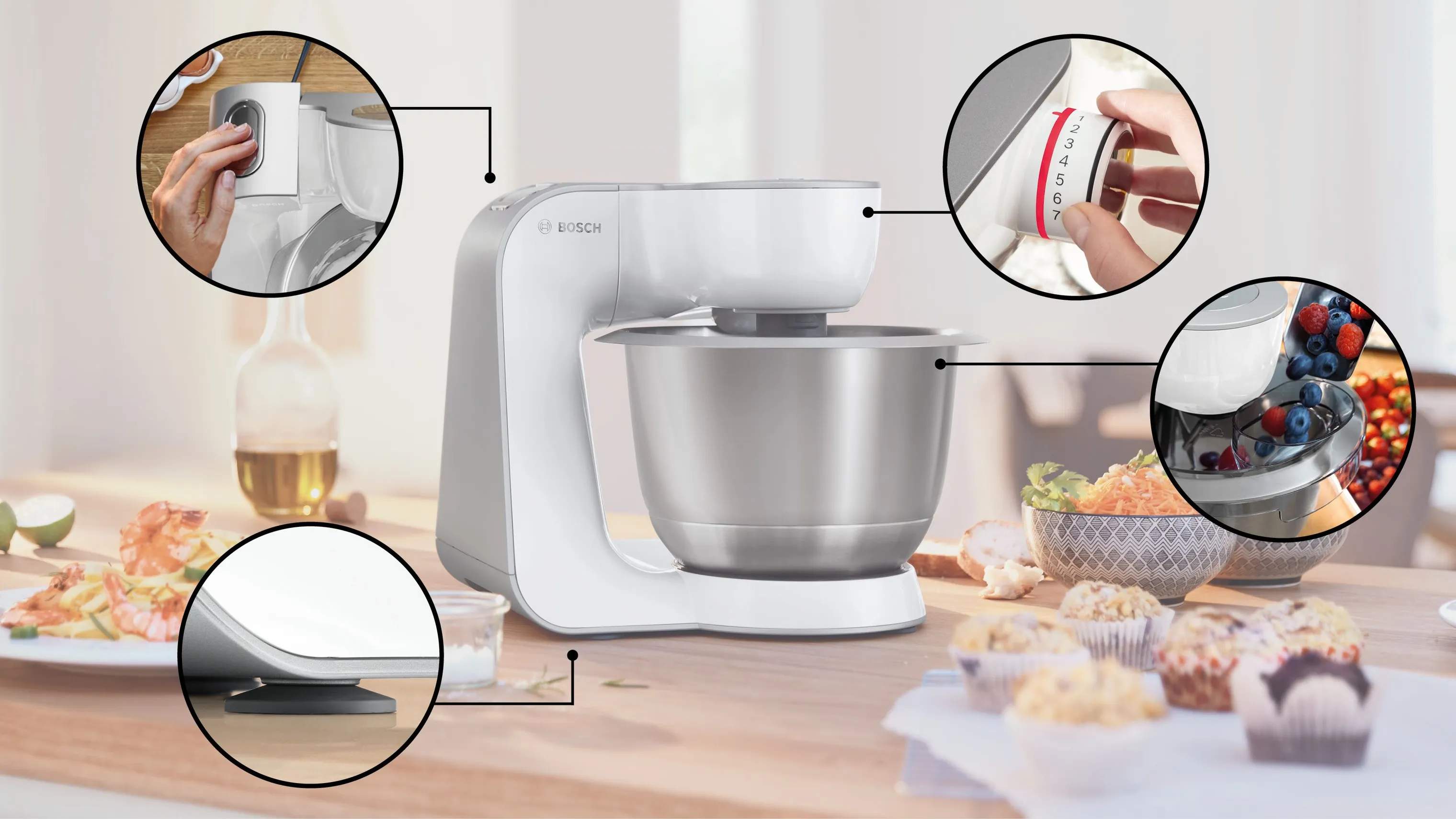 Bosch Røremaskiner MUM58200 Røremaskine i Hvid, 2