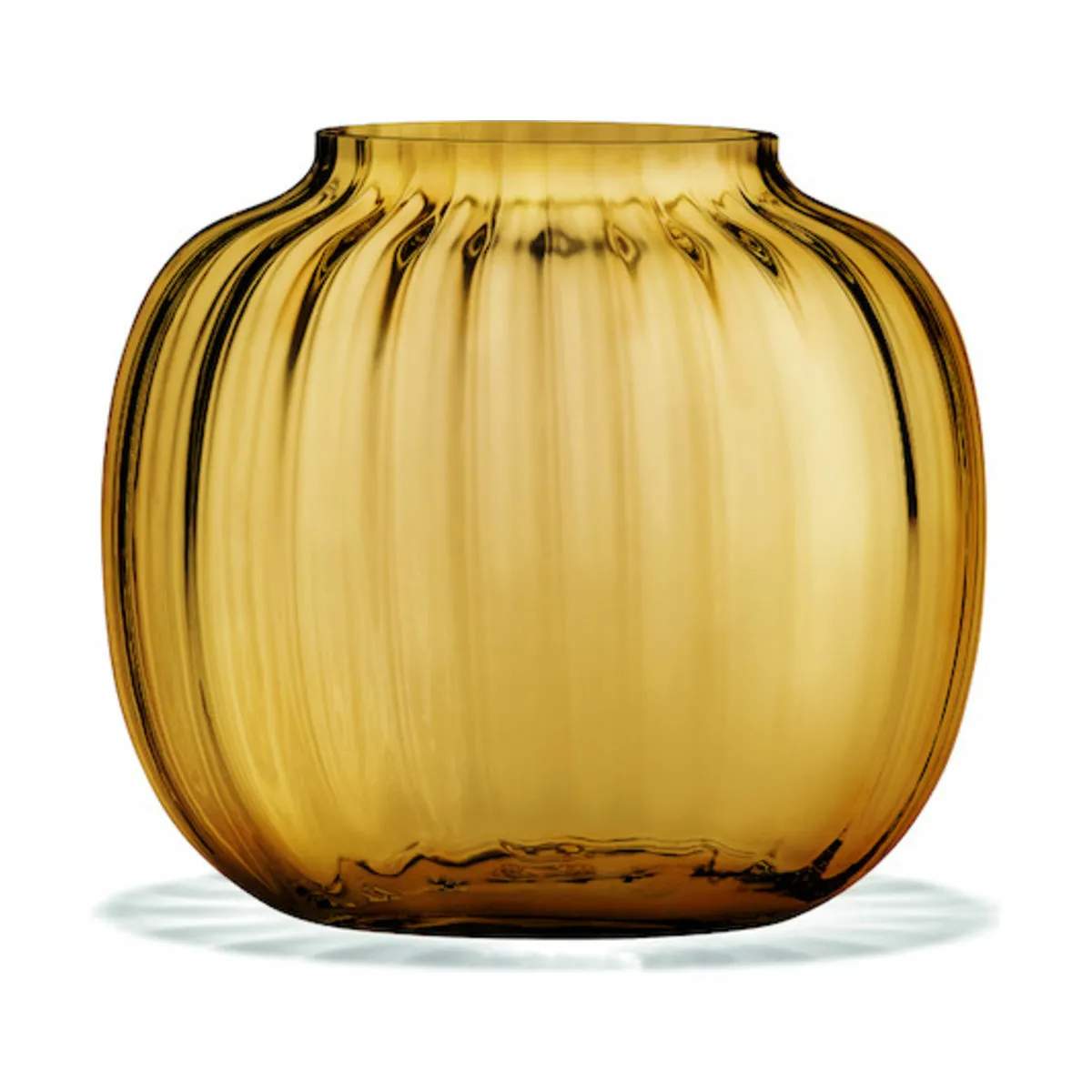 Primula Oval Vase, amber, large