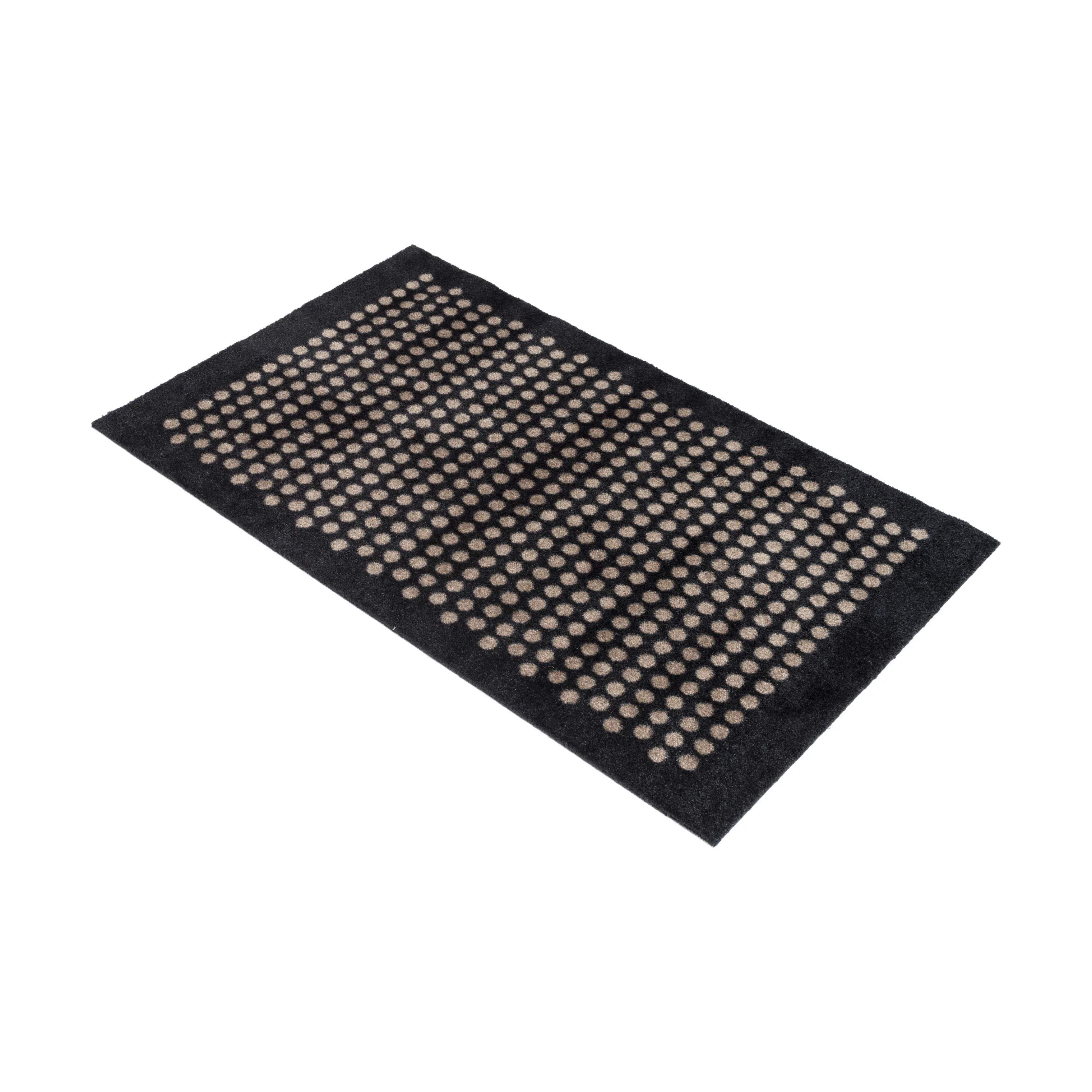 Tica Copenhagen Dørmåtter Dot Gulvmåtte i Sort/sand, B60 x L90 cm, 4