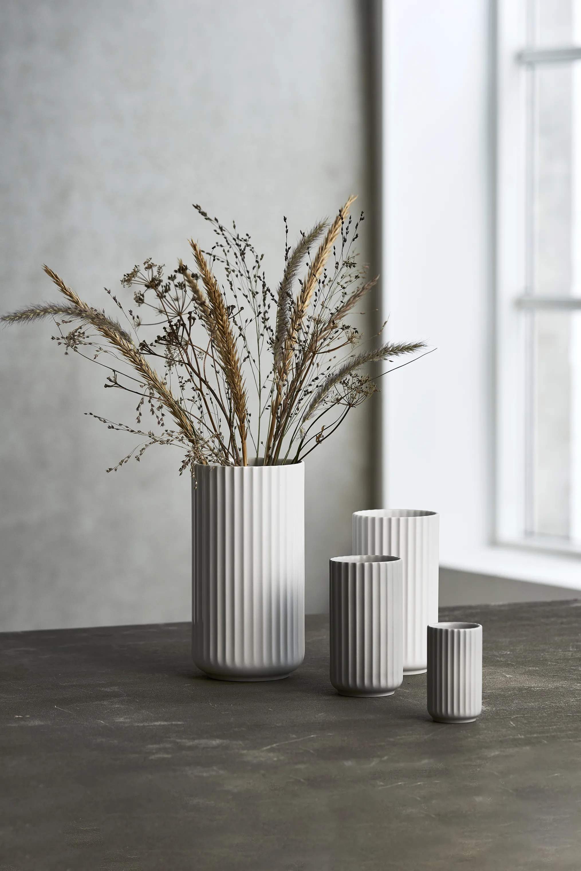 Lyngby Porcelæn Vaser Vase i Mat hvid, 2