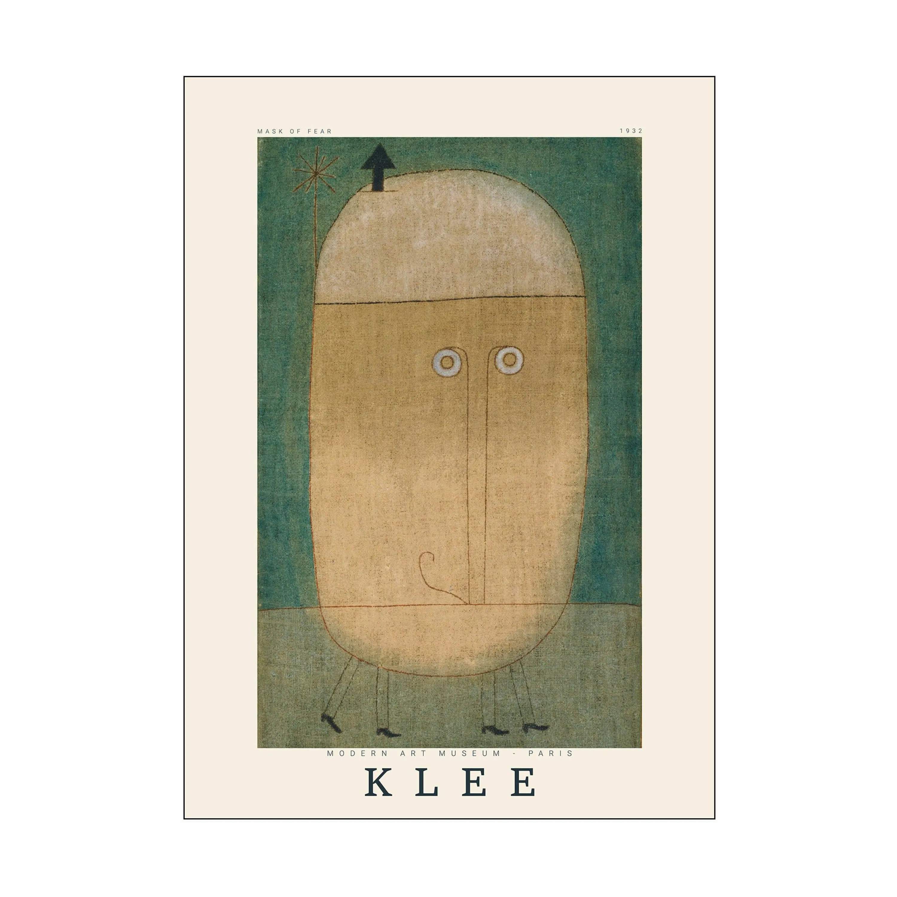 Paul Klee plakater Plakat - Mask of fear