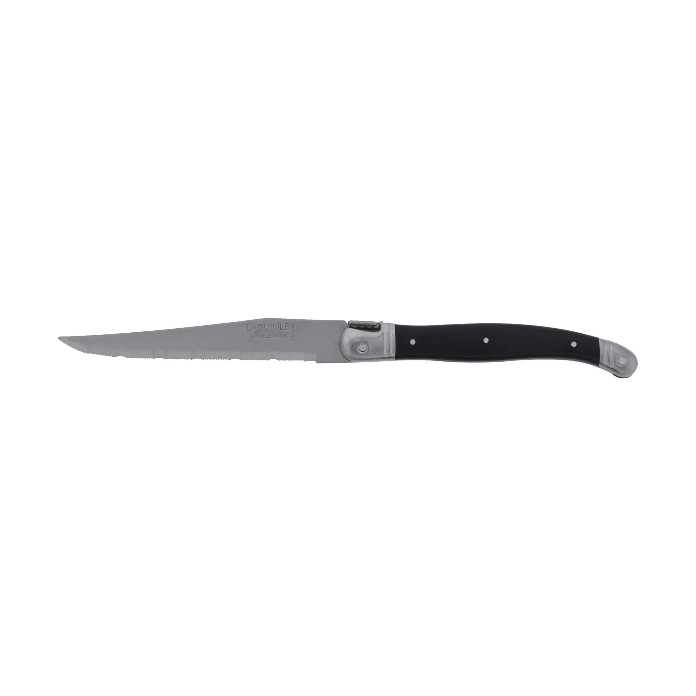 Jean Dubost Bordknive Laguiole Kniv - 6 stk. i Sort, 26 cm, 2