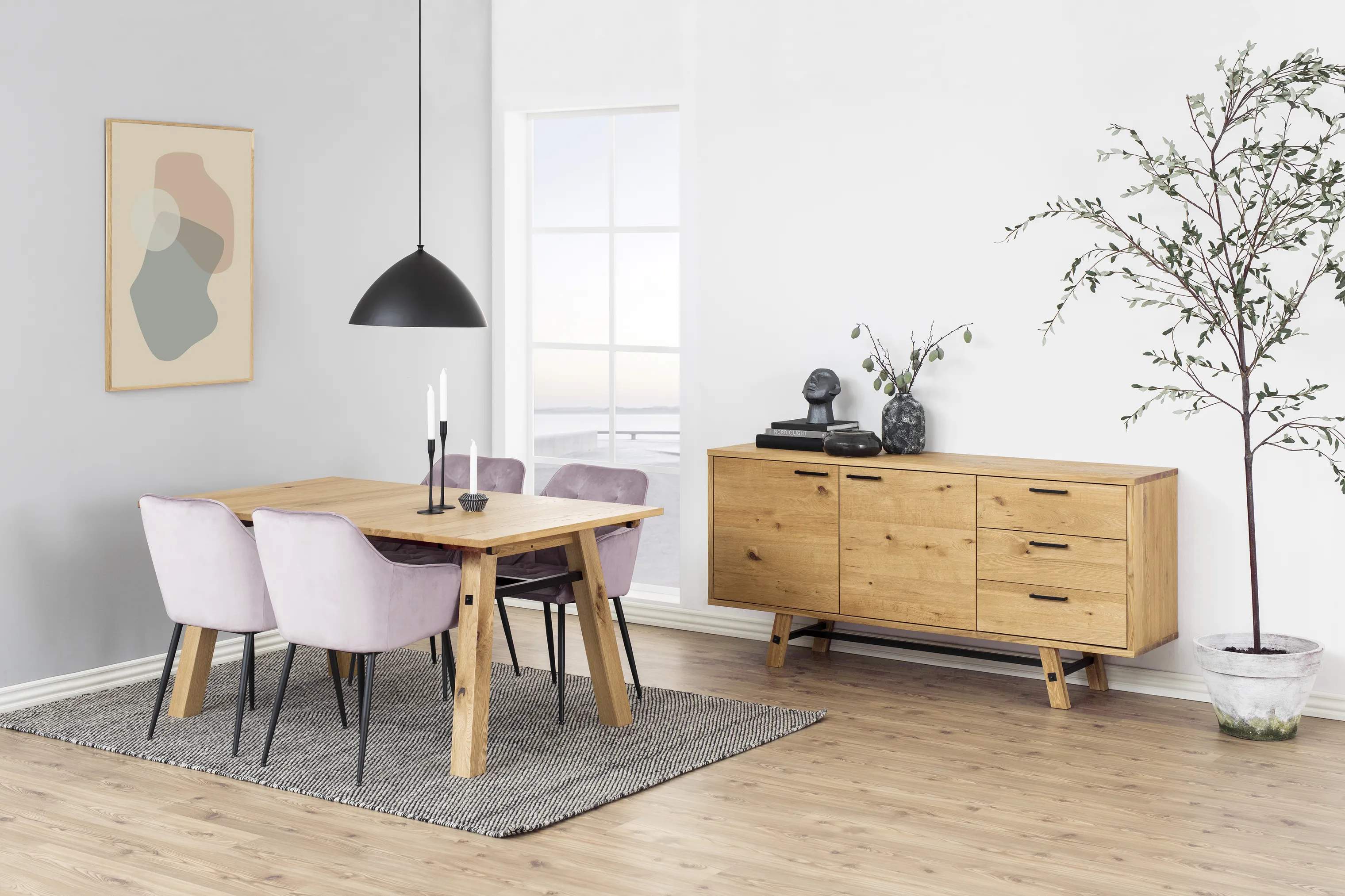 CASA Living Spisebordsstole Brooke Spisebordsstol - 2 stk. i Dusty rose, 2