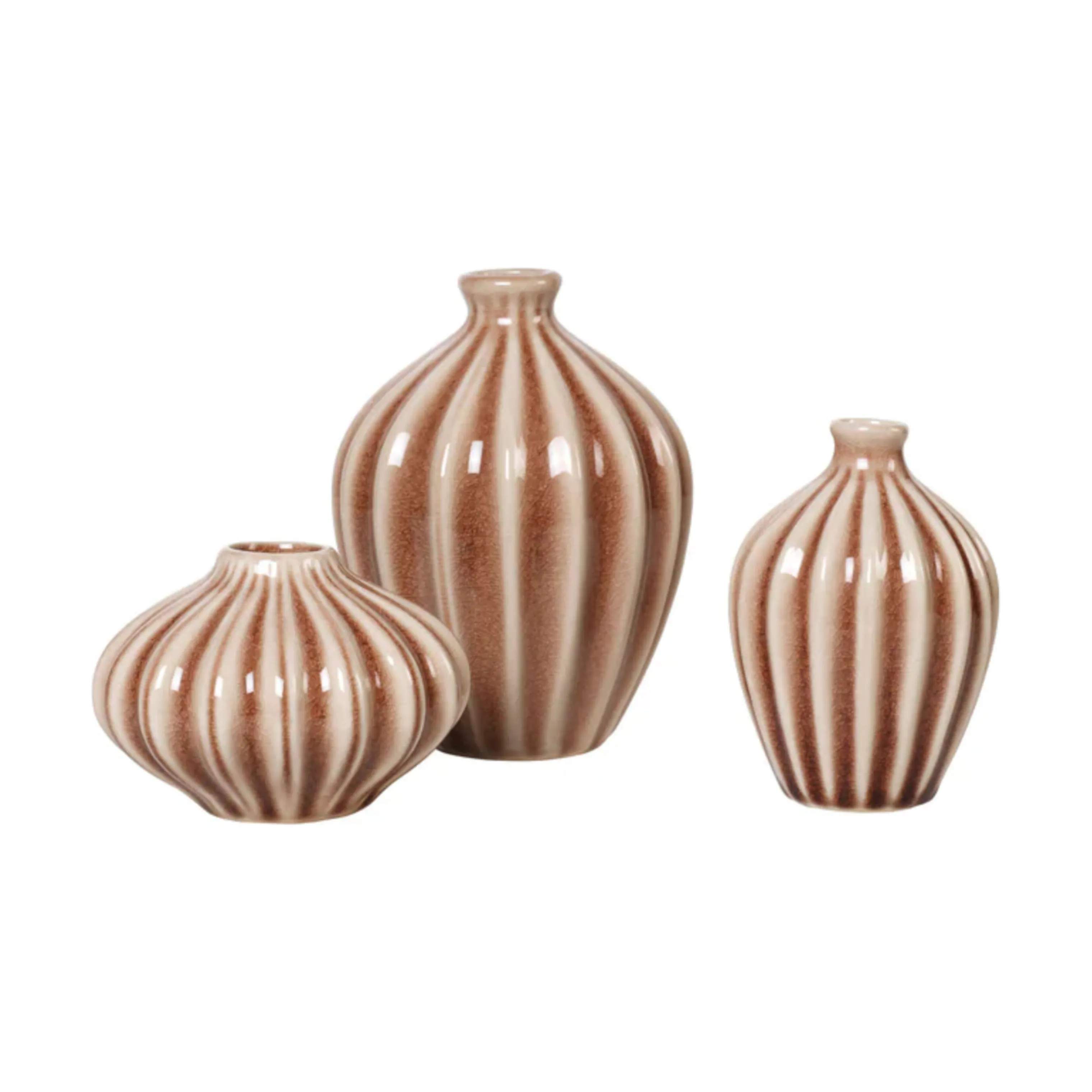 Broste Copenhagen Vaser Amalie Vase - 3 stk. i Rosa, 1