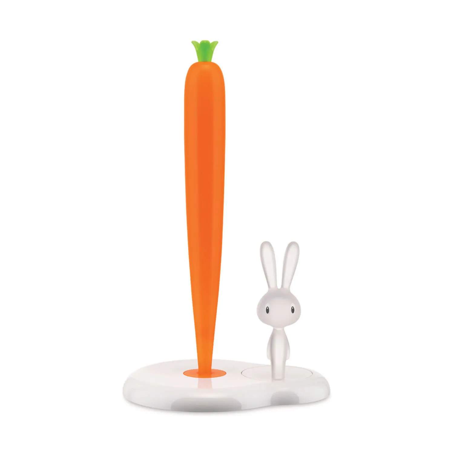 Alessi Køkkenrulleholdere Bunny & Carrot Køkkenrulleholder i hvid, 34 cm, 1