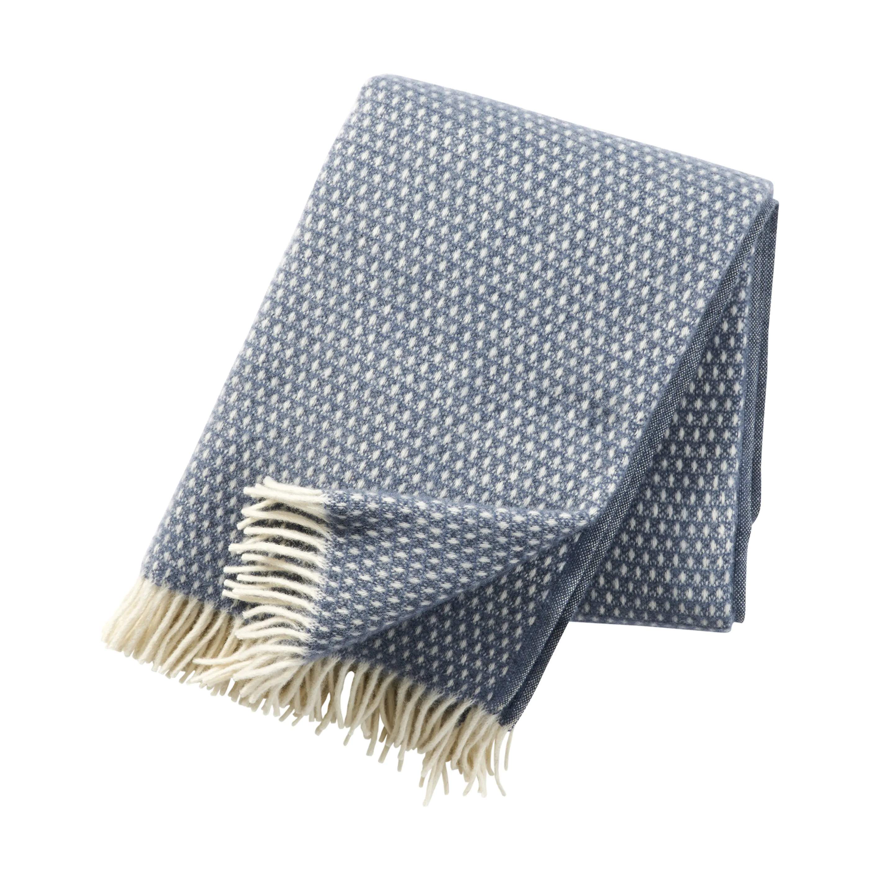 Knut Plaid, smokey blue, large
