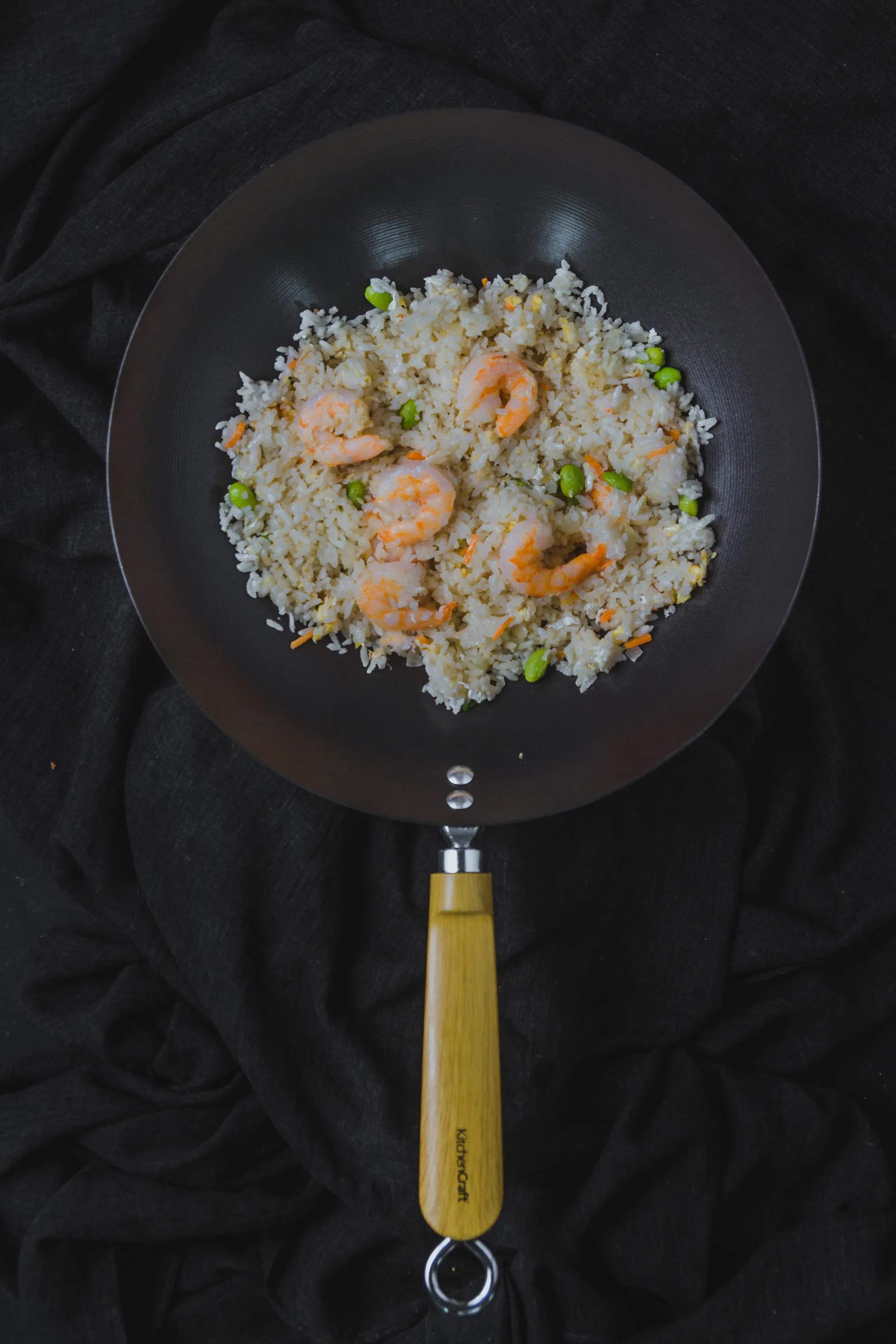 KitchenCraft Wokpander World of Flavours Wok i Sort, 2