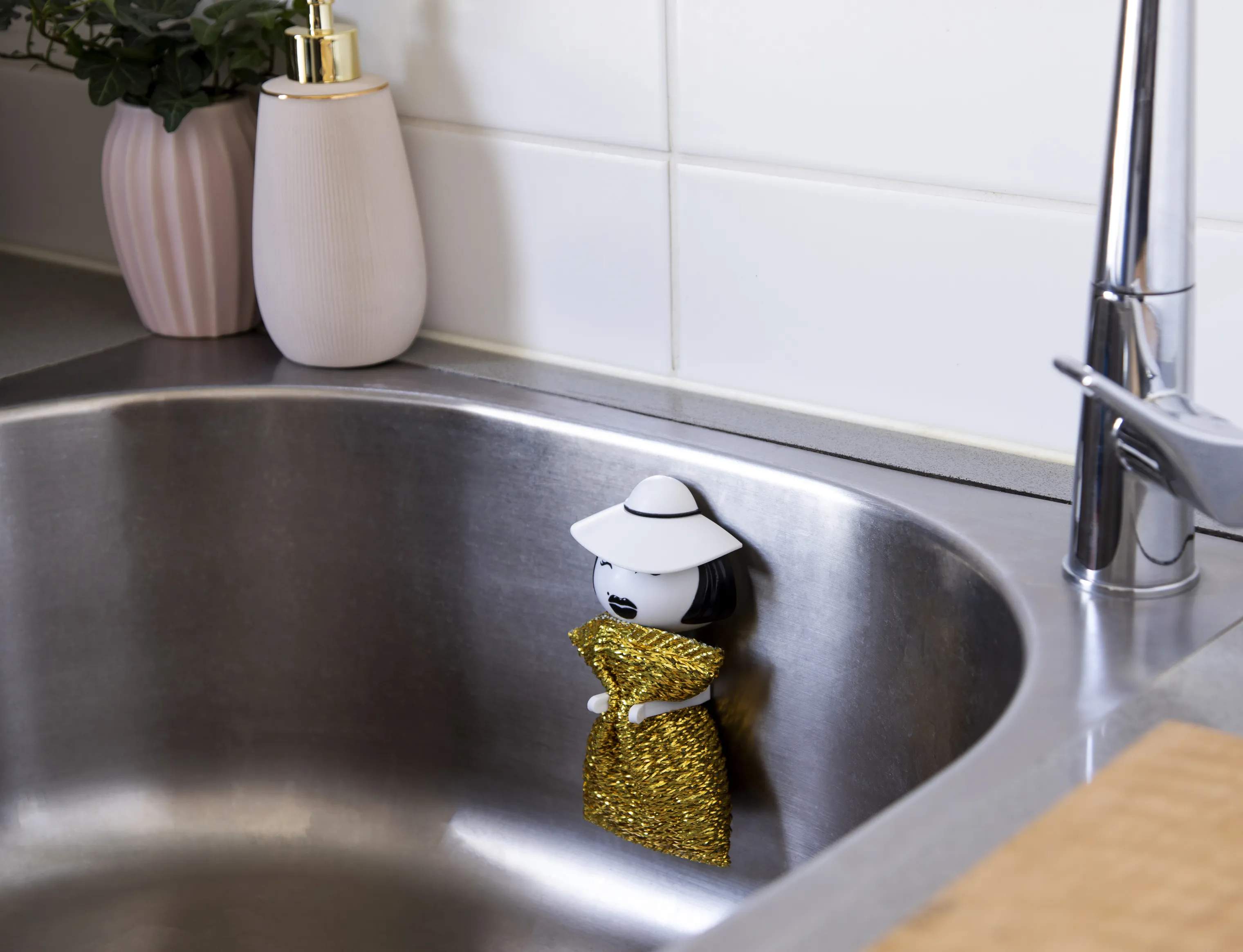 Peleg Design Øvrigt tilbehør til opvask Holder til Skuresvamp - Mrs Sponge i dame, 2