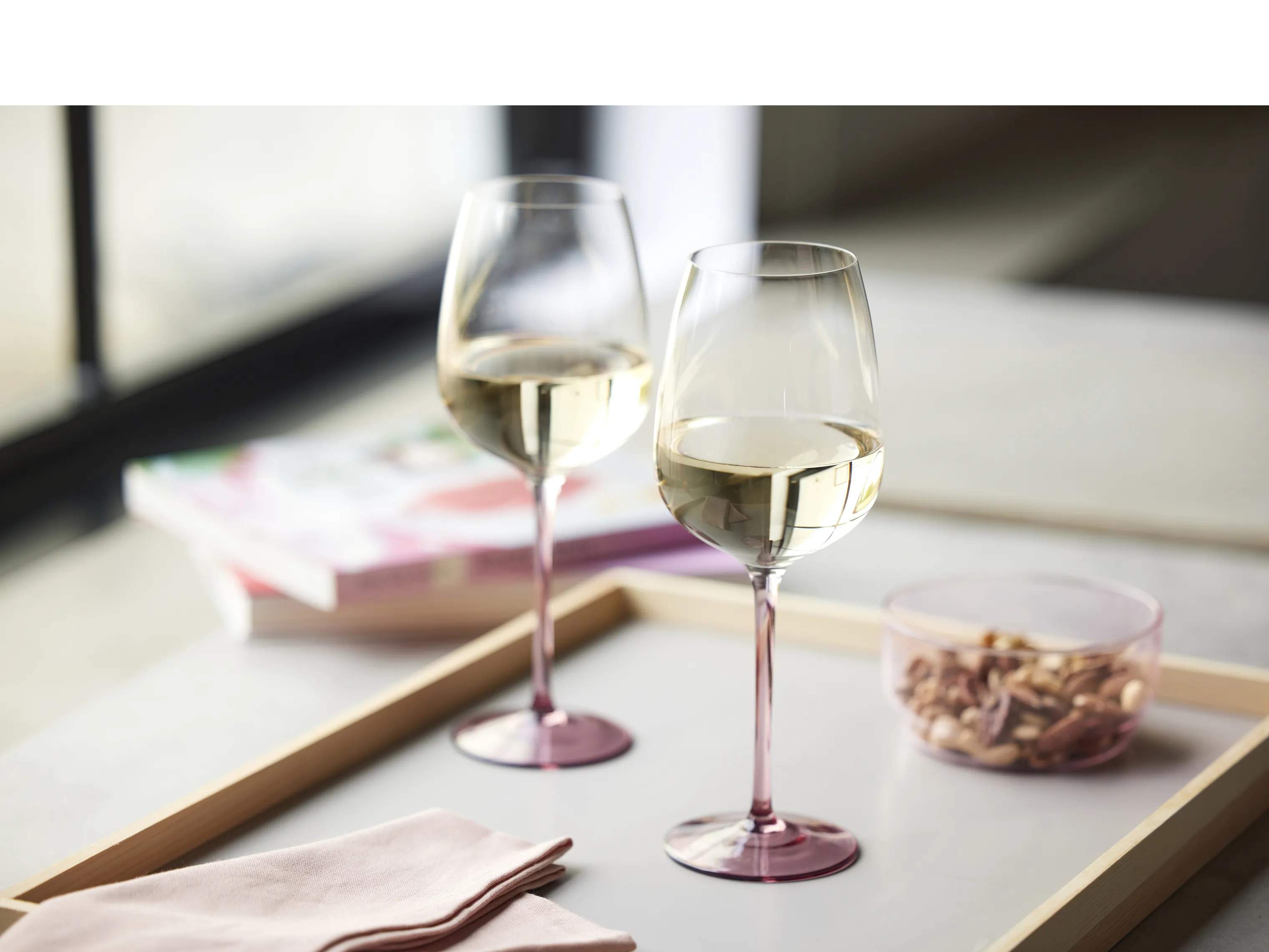 Lyngby Glas Hvidvinsglas Vienna Vinglas - 4 stk. i lilla, 2