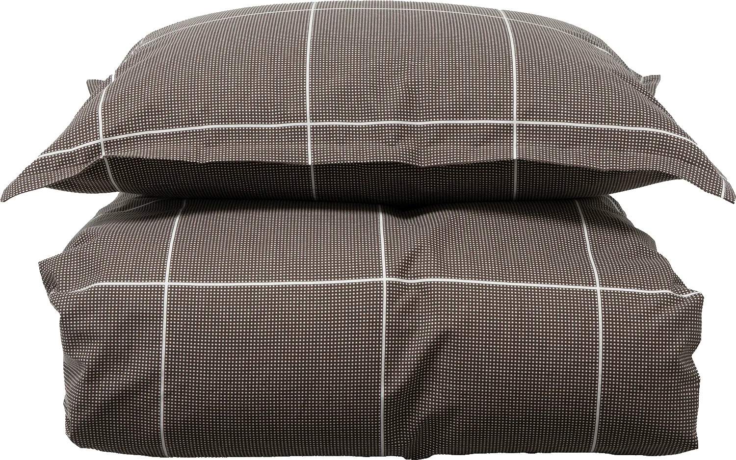 Borås Cotton Sengetøj Billie Sengetøj i Brun, B140 x L220 cm, 1