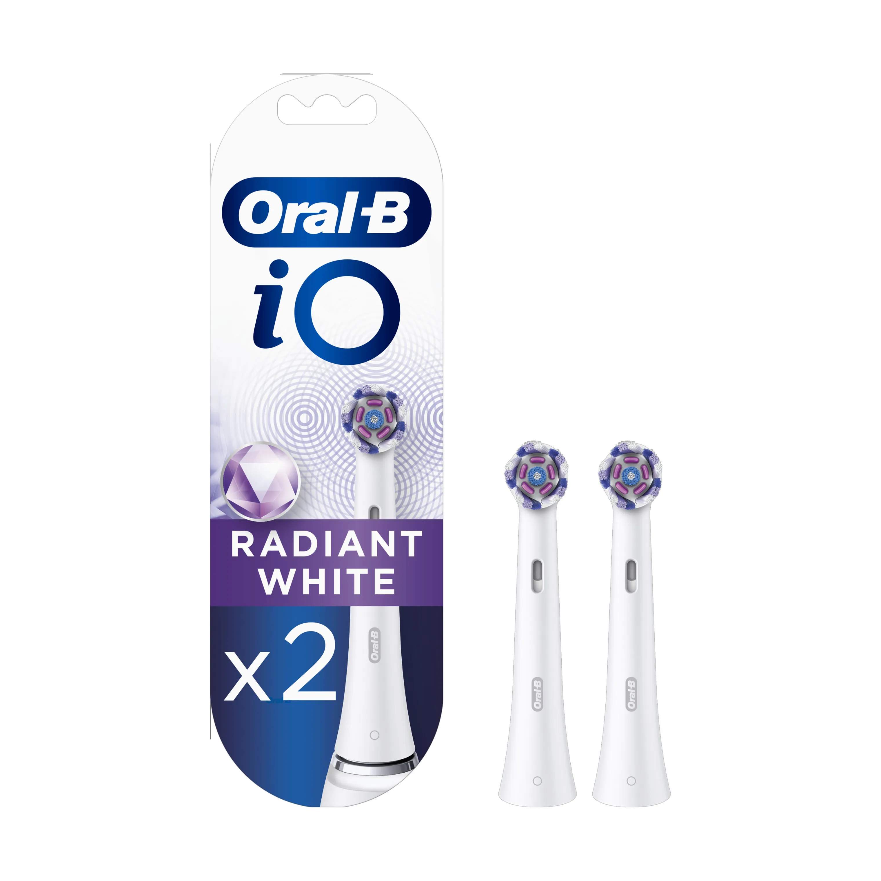 iO Radiant White Børstehoved - 2 stk, hvid, large