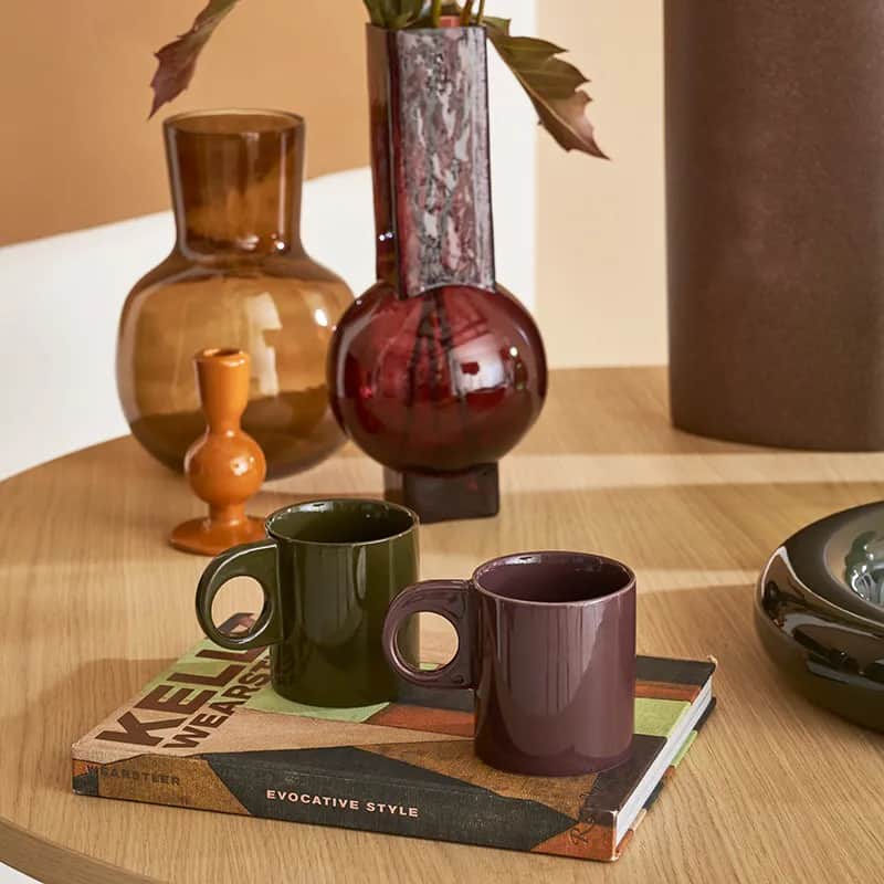 Urban Nature Culture Krus og kopper med hank Nissa Kaffekop i Khaki, 2