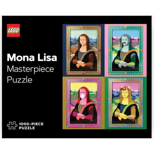 ZikZak Puslespil Lego Mona Lisa Puslespil i Sort, 1