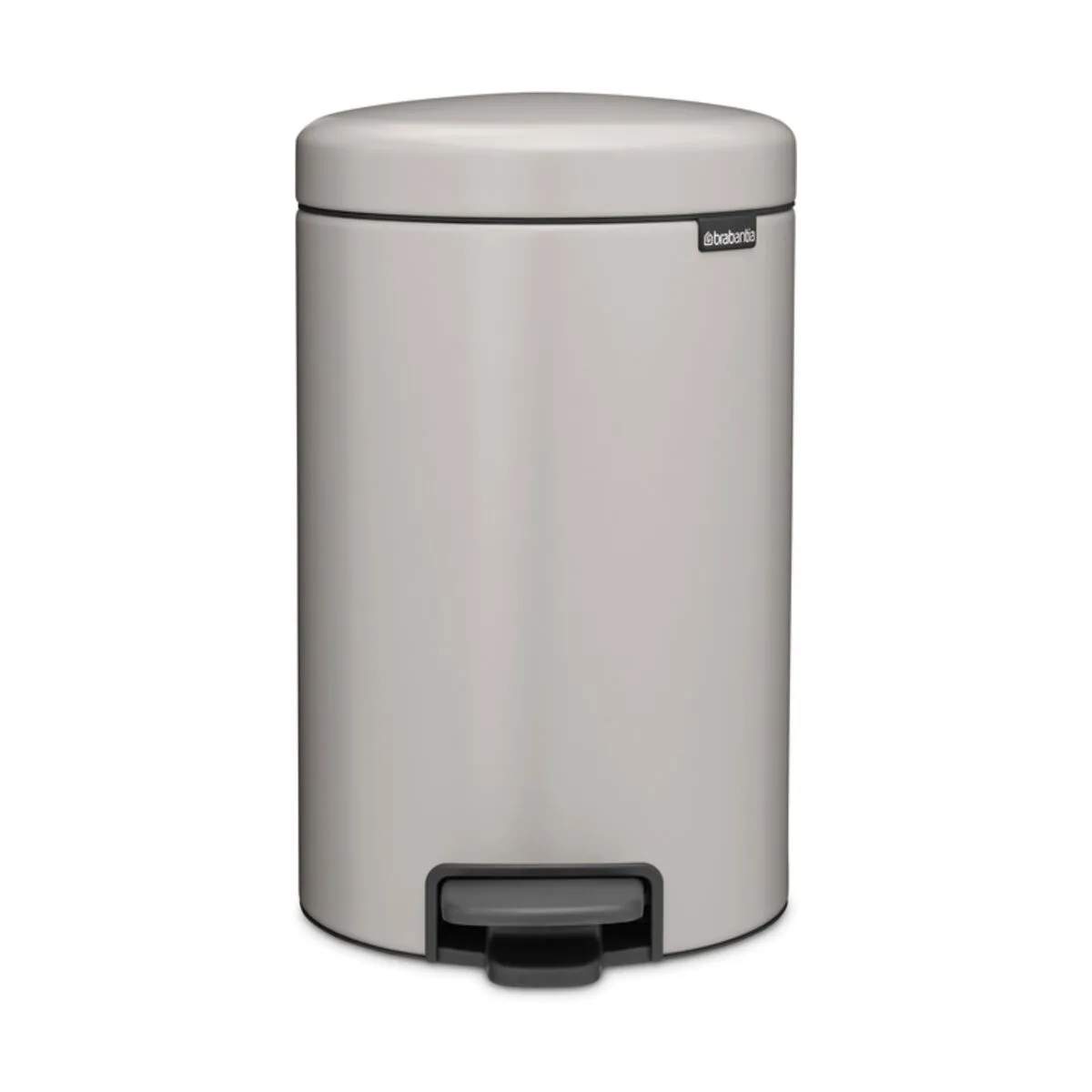 Brabantia Toiletspande NewIcon Pedalspand i Soft Grey, 12 L, 1