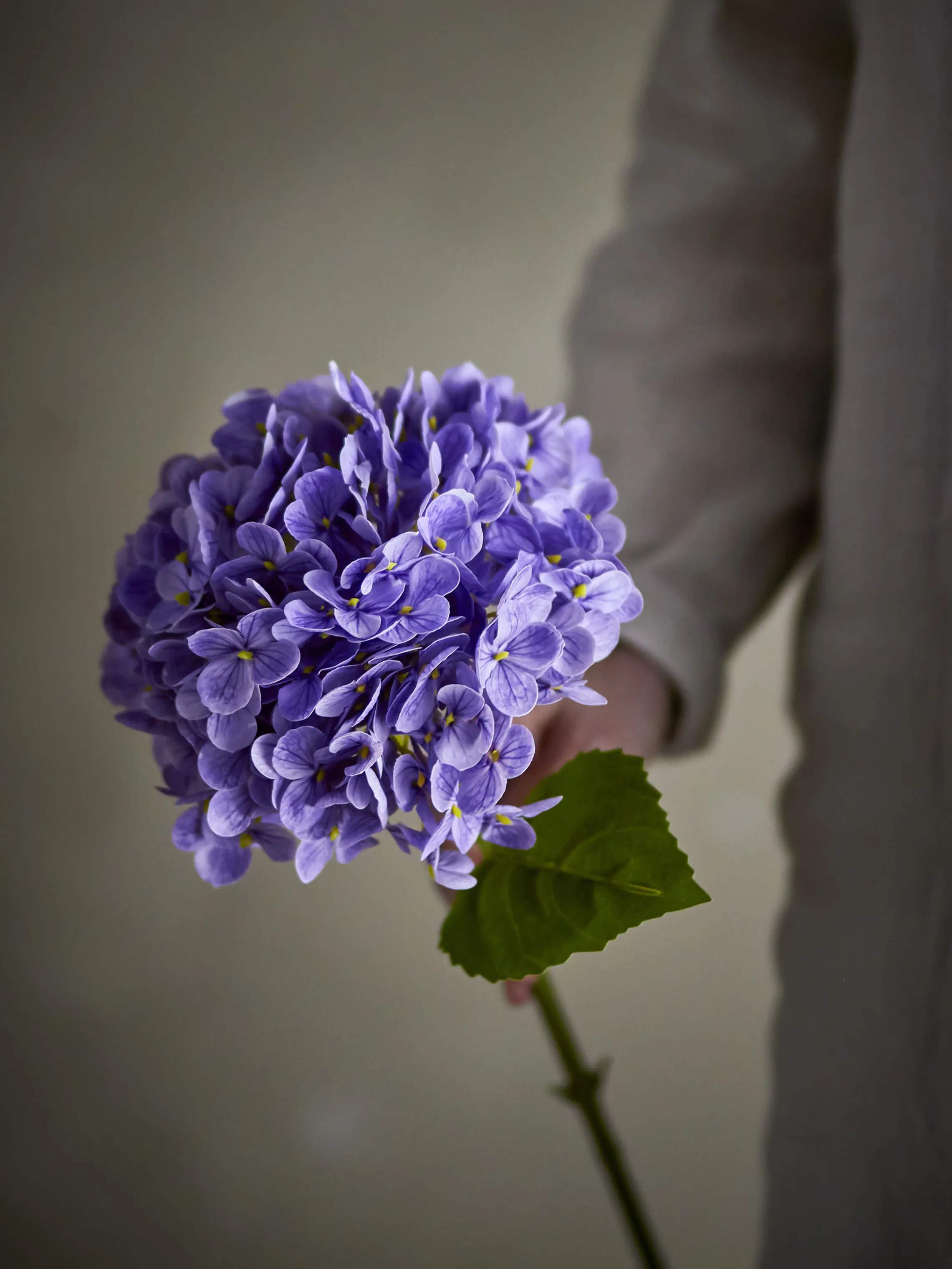 Bloomingville Kunstige blomster Kunstig blomst - Hydrangea stilk i Lilla, 2
