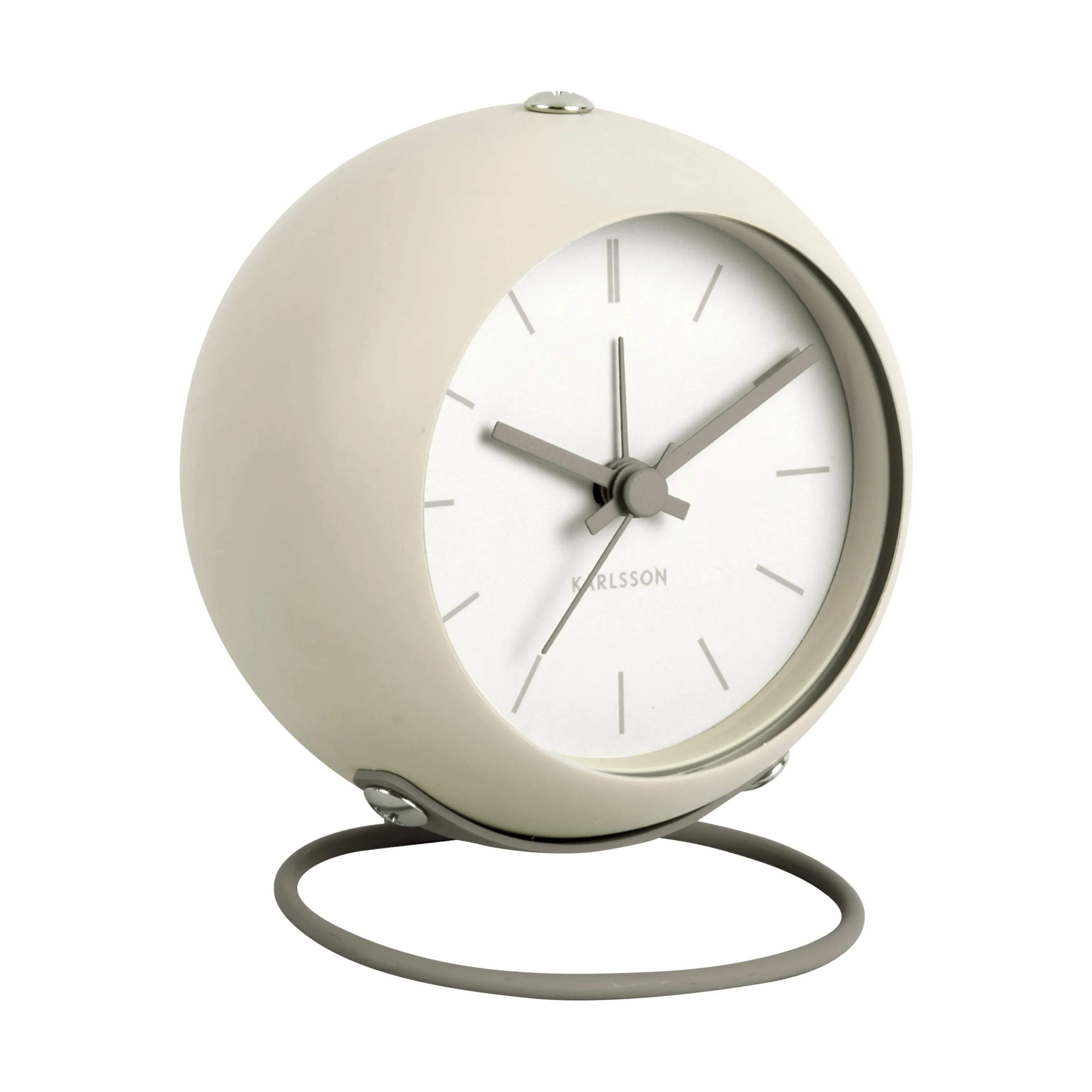 Karlsson Vækkeure Globe Vækkeur i Beige / Grå, 2