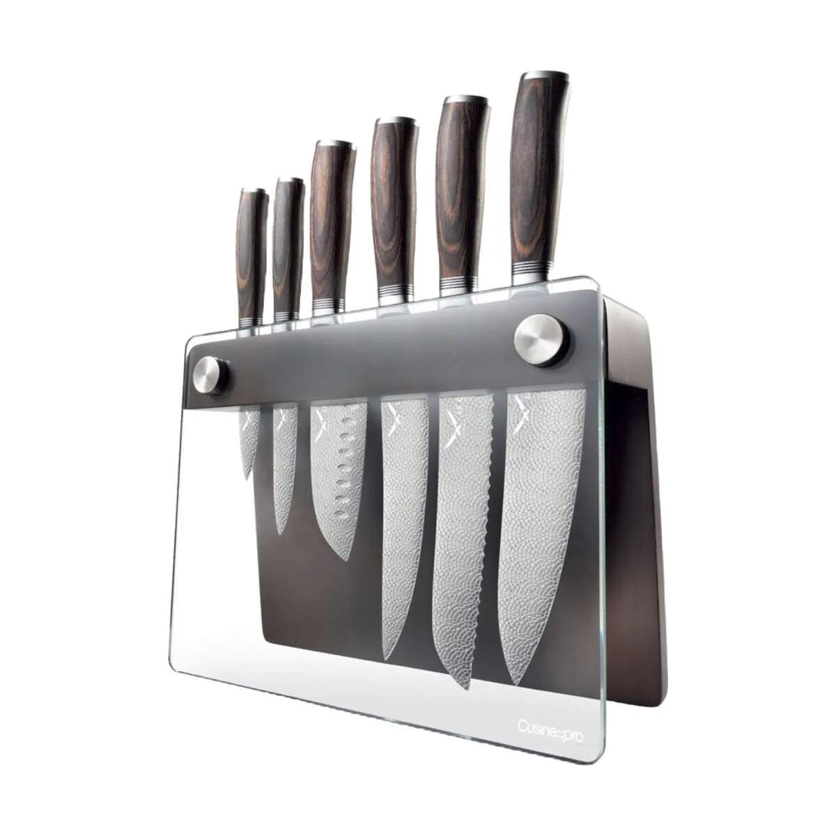LE CONNOISSEUR™ Epicure Knivblok - 7 dele, brun, large