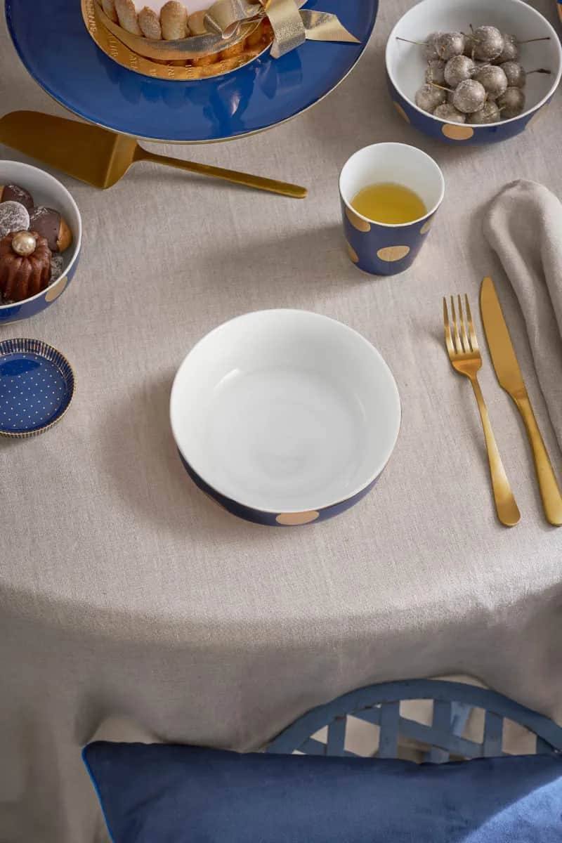 PIP Studio Serveringsskåle Dot Delight Skål - 2 stk. i Mørkeblå, 15 cm, 2