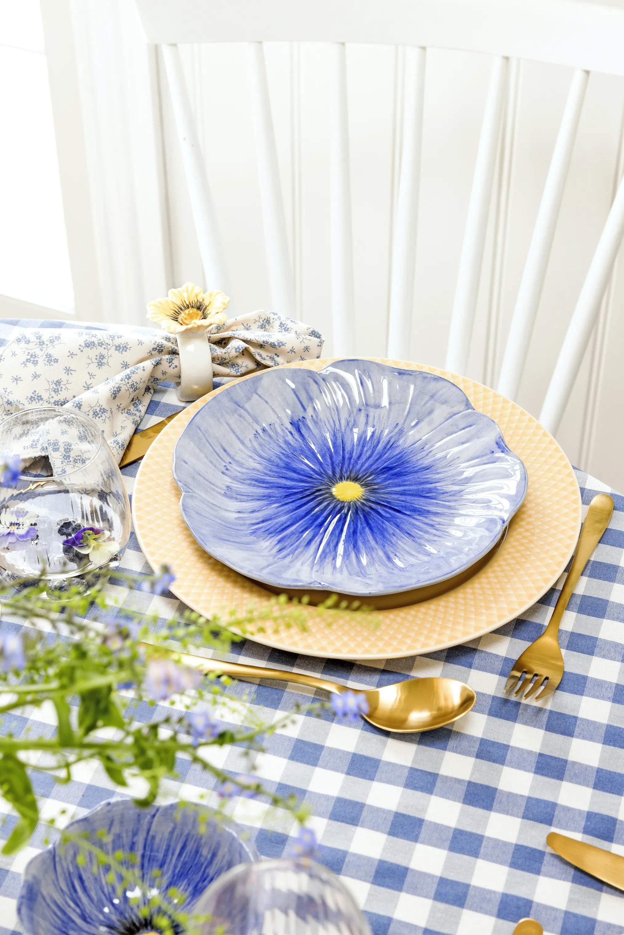 Lyngby Porcelæn Middagstallerkener Rhombe Color Middagstallerken i Sand, 27 cm, 5