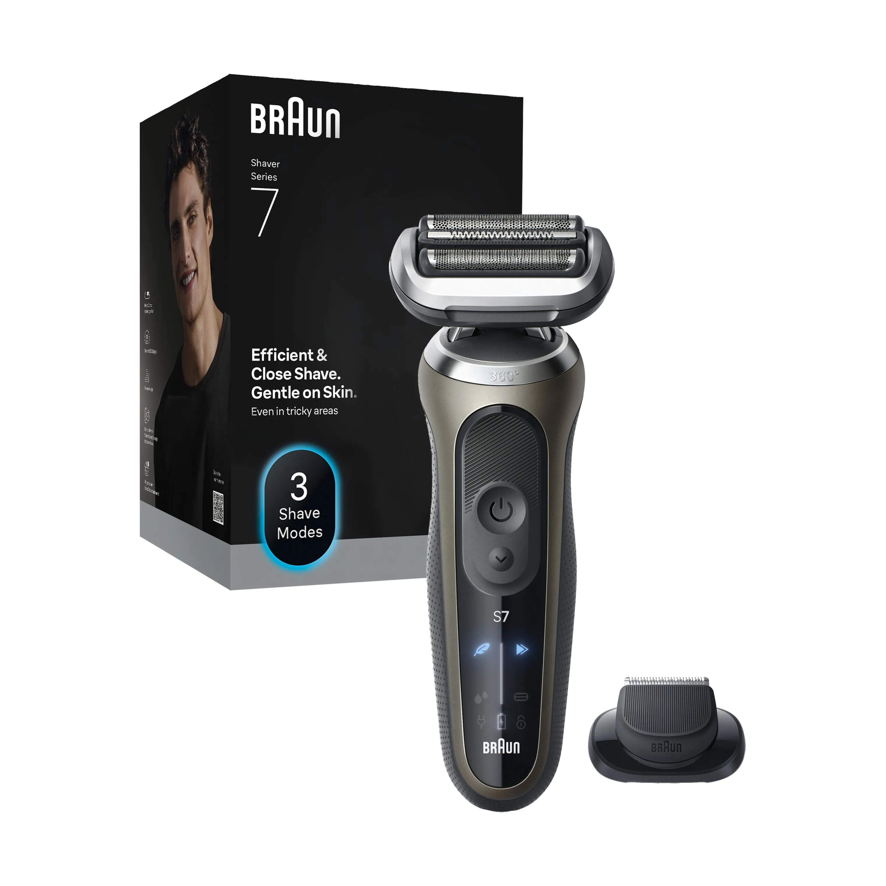Braun Barbermaskiner Serie 7 Barbermaskine C1200S i Gold, 3