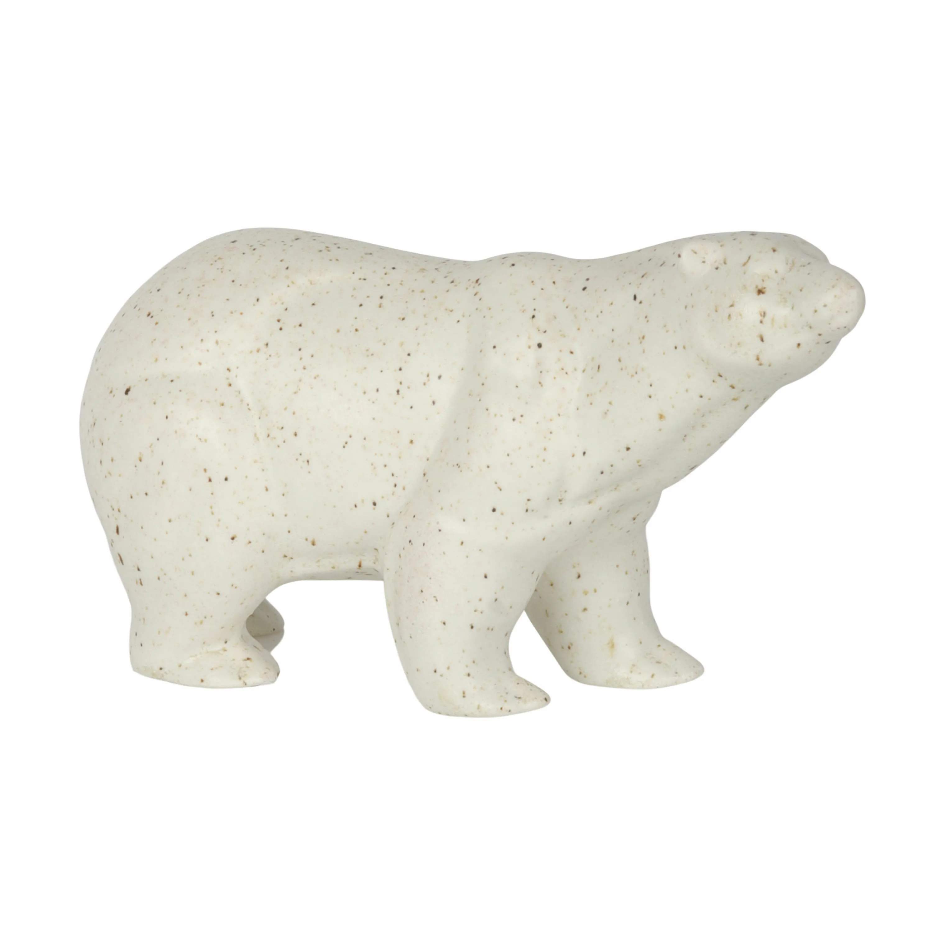 Casa Christmas Dyrefigurer Isbjørn i Creme, 15,5 cm, 1