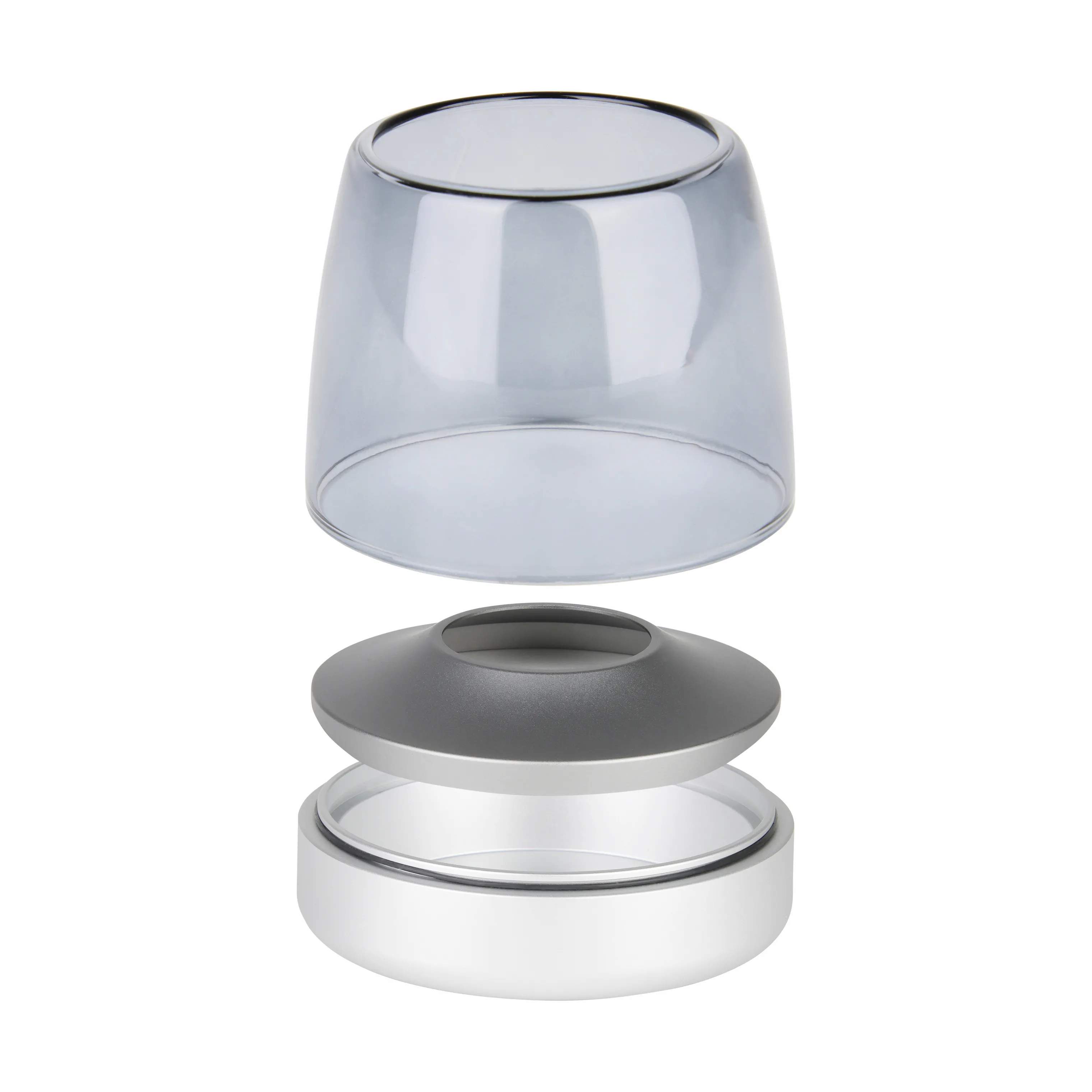 KOODUU Fyrfadsstage Glow 10 Fyrfadsstage i Frosted silver, 4