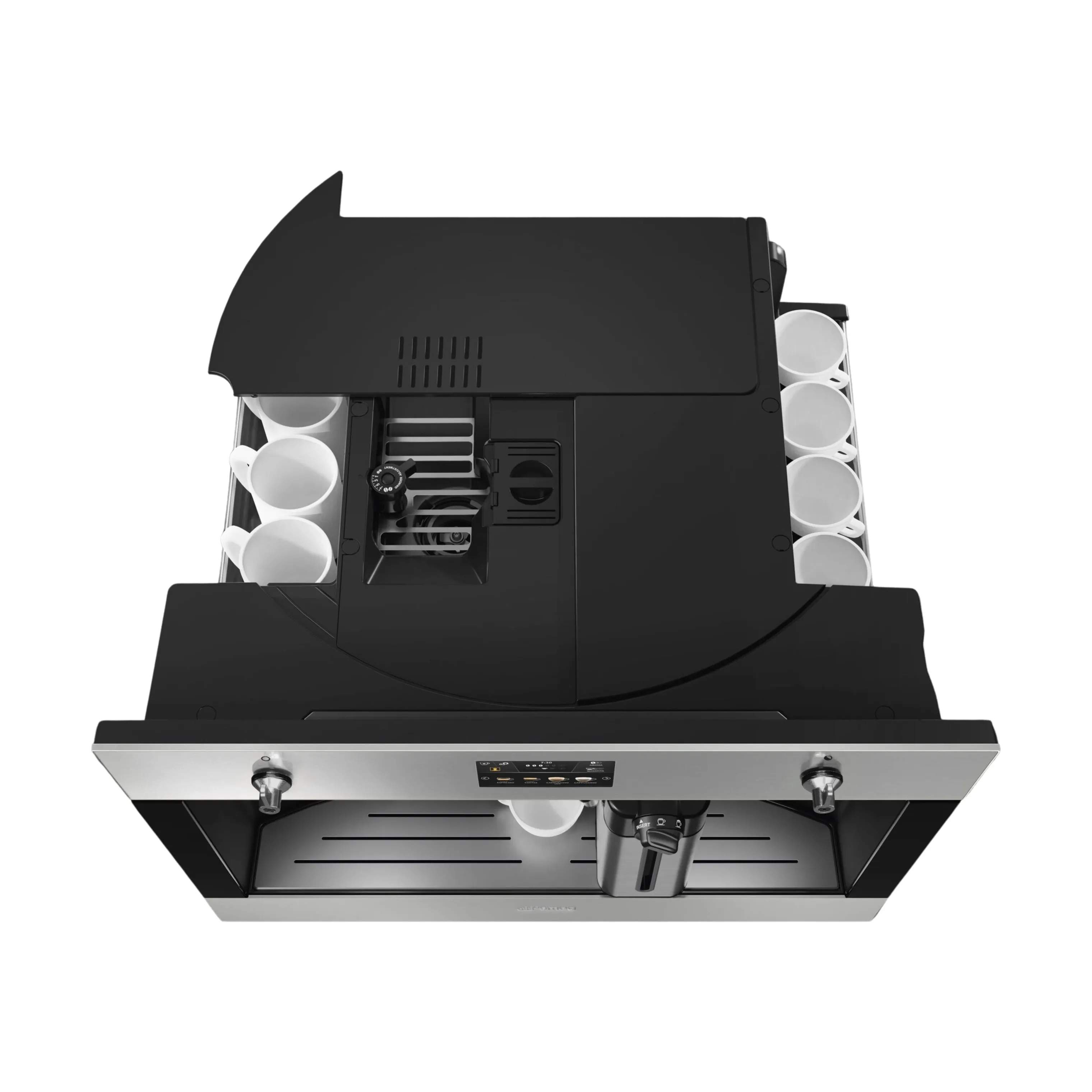 Smeg Espressomaskiner Classic Kaffemaskine i Sølv/sort, 4