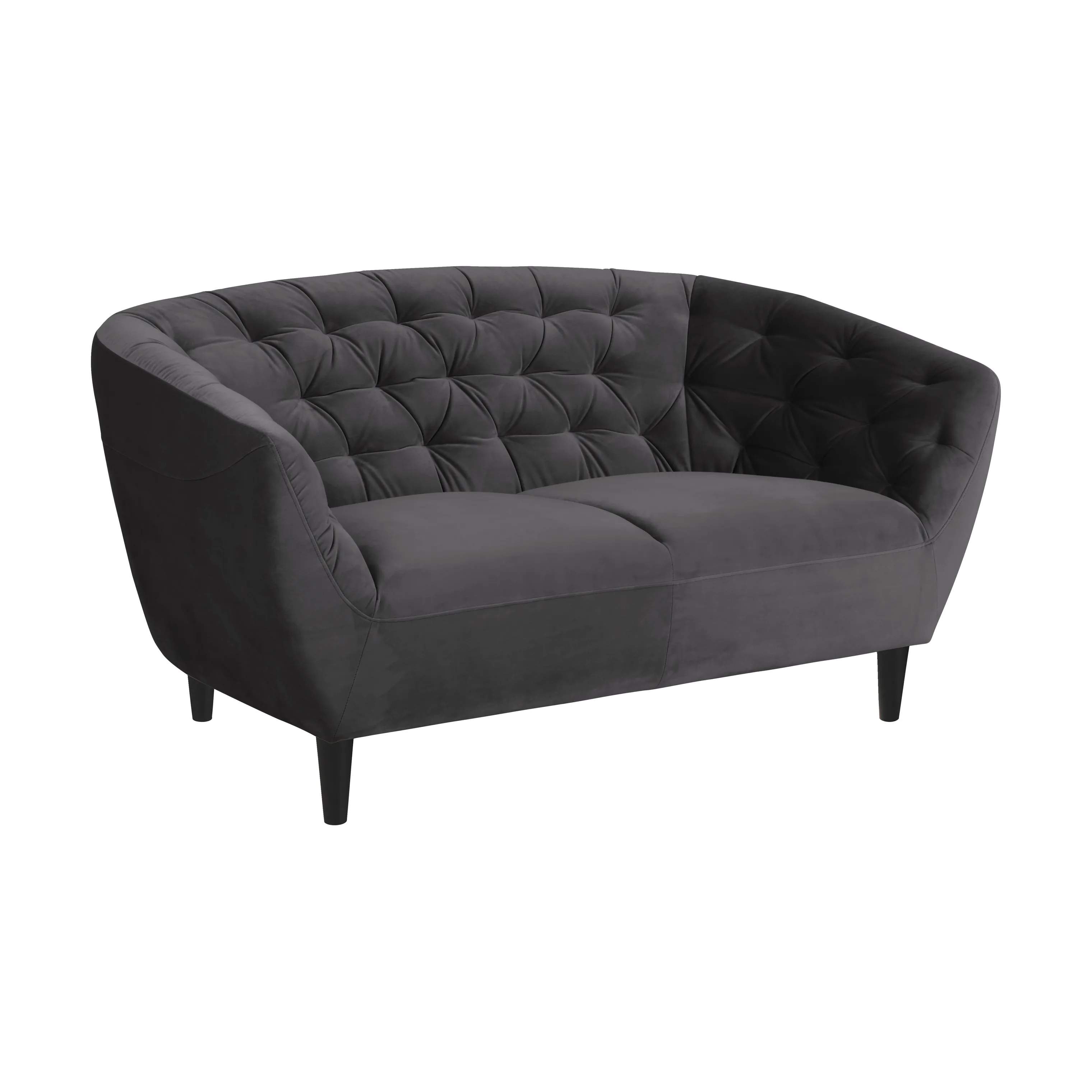 CASA Living Sofaer Ria Sofa i Mørkegrå, 150 cm, 4