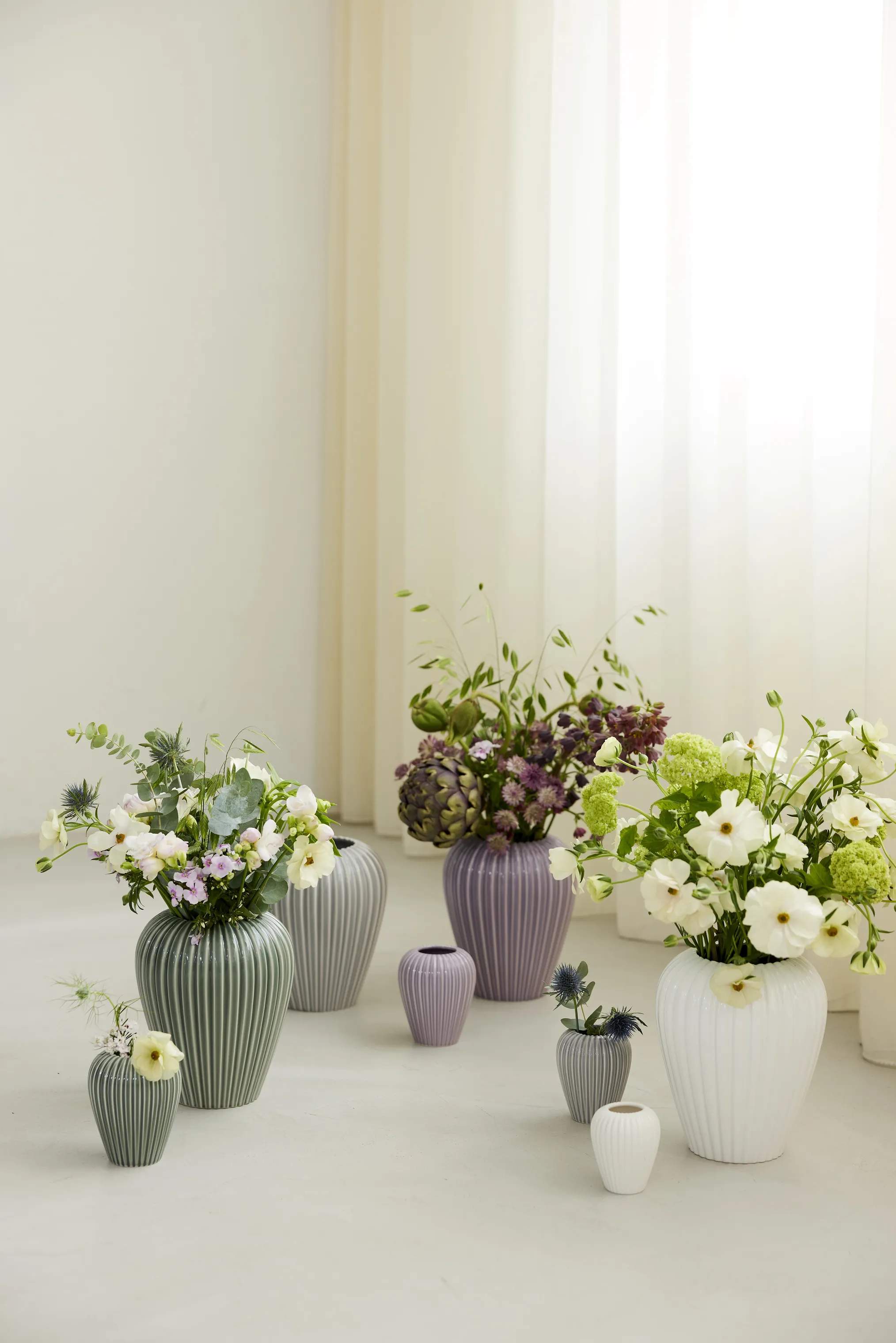 erik bagger a/s Vaser Eslau Lilje Vase i hvid, 20 cm, 3