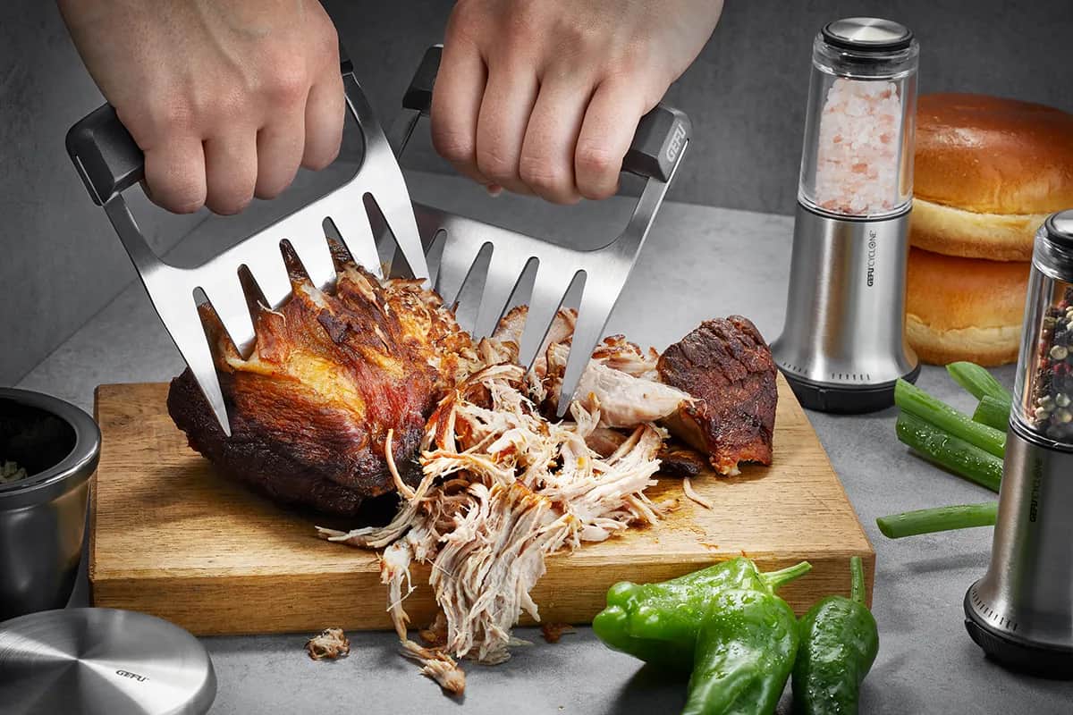 Gefu Øvrigt grilltilbehør Gefu Grill Pulled Pork Gaffel - 2 stk. i Stål/sort, 2