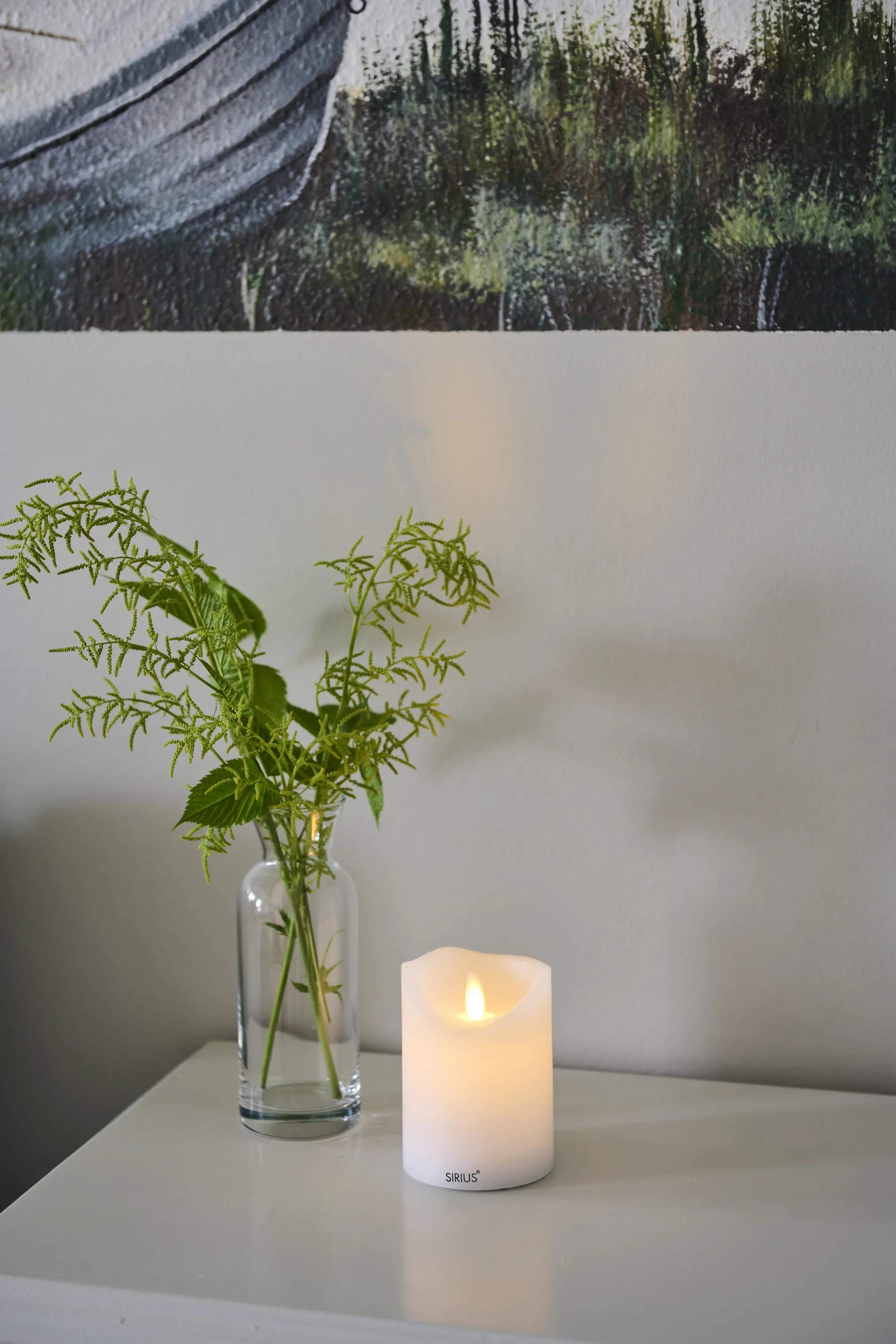 Sirius LED-lys Sara Genopladelig LED Bloklys i H10 x Ø7,5 cm, 2