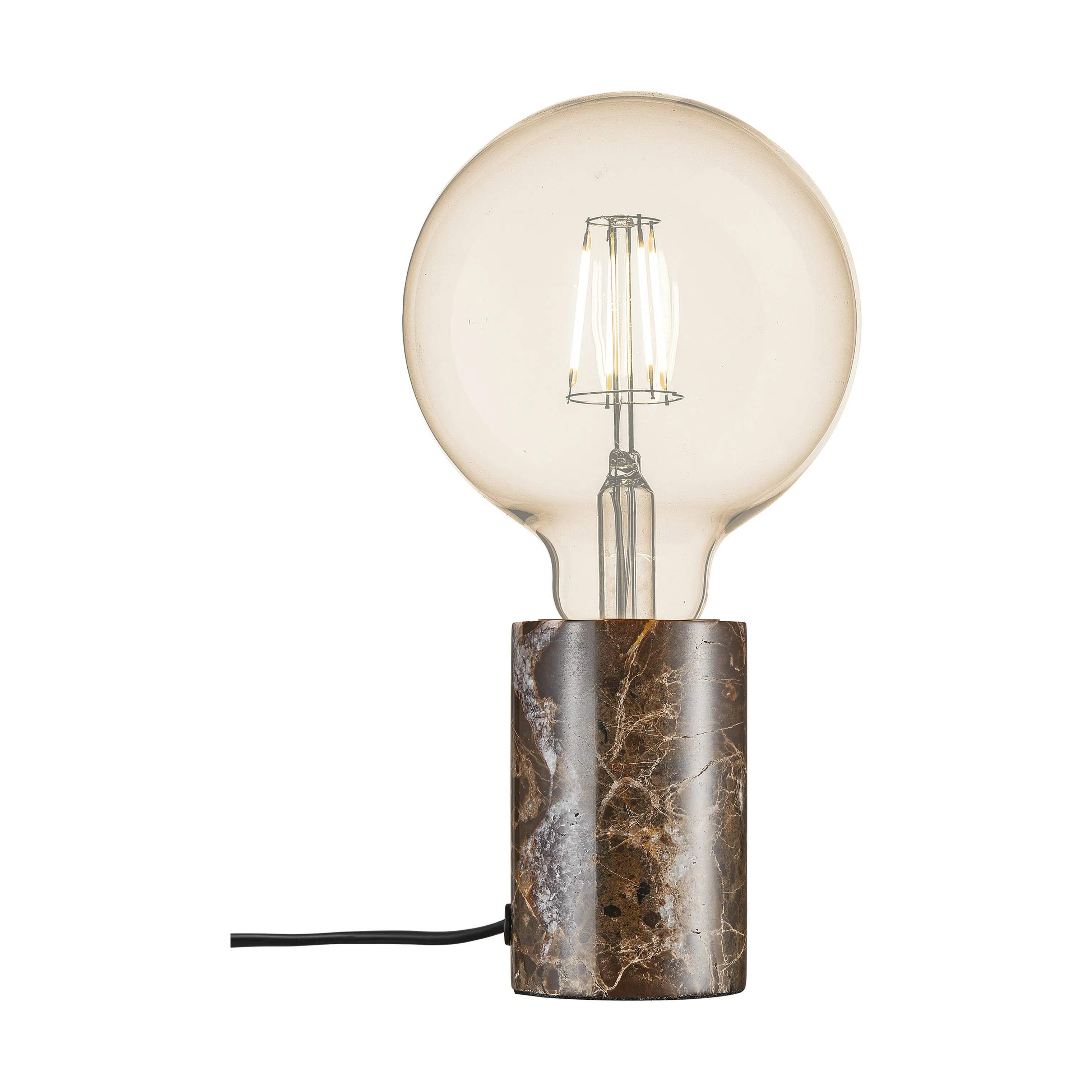 Siv Bordlampe, brun/hvid, large