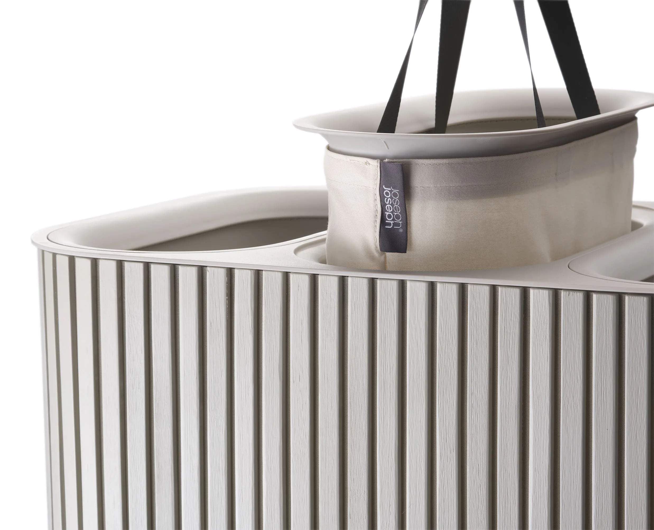 Joseph Joseph Vasketøjskurve Tota Trio Luxe Vasketøjskurv i Beige, 3 rum, 7