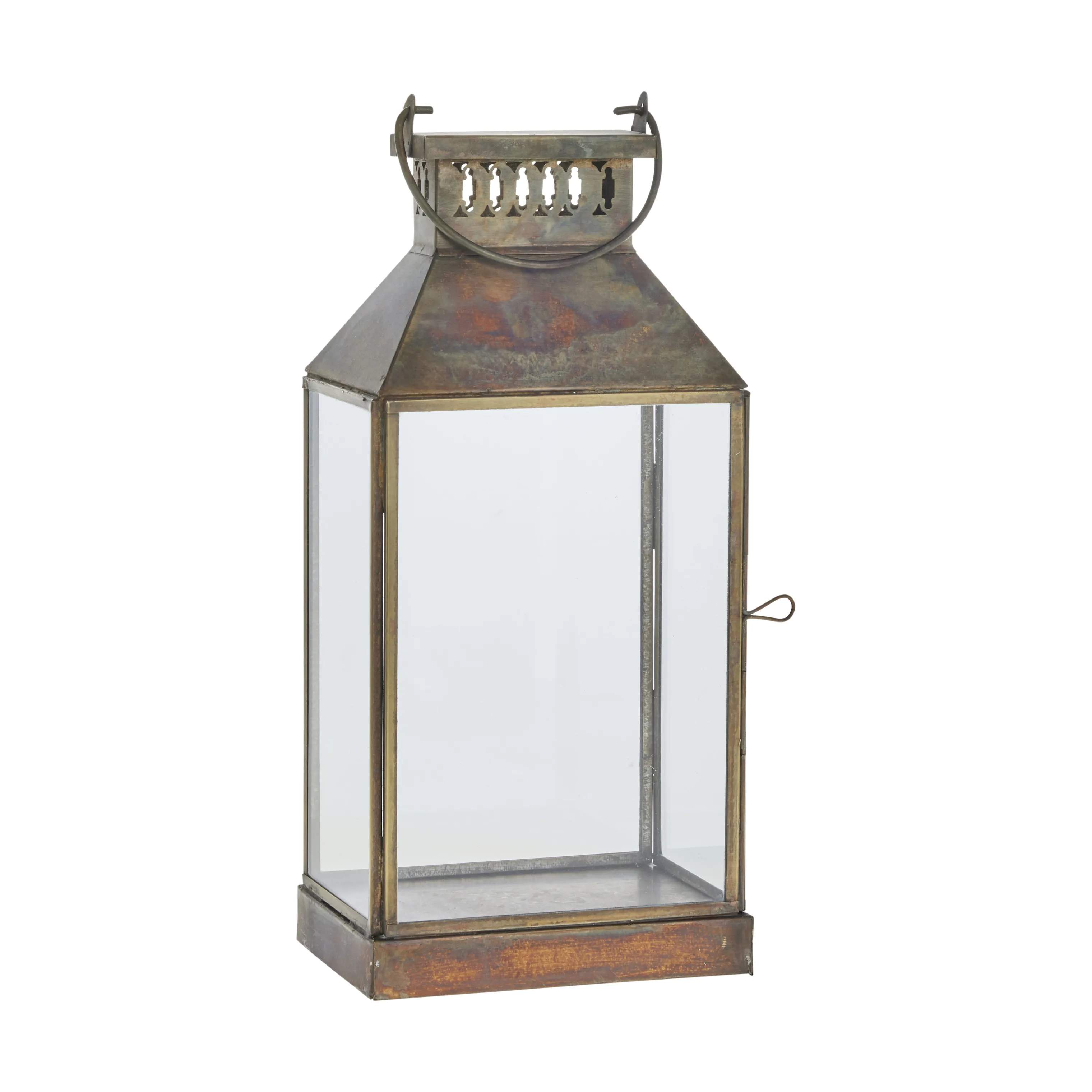 Lene Bjerre Lanterner Sigrid Lanterne i antik guldfarvet, 30,5 cm, 1