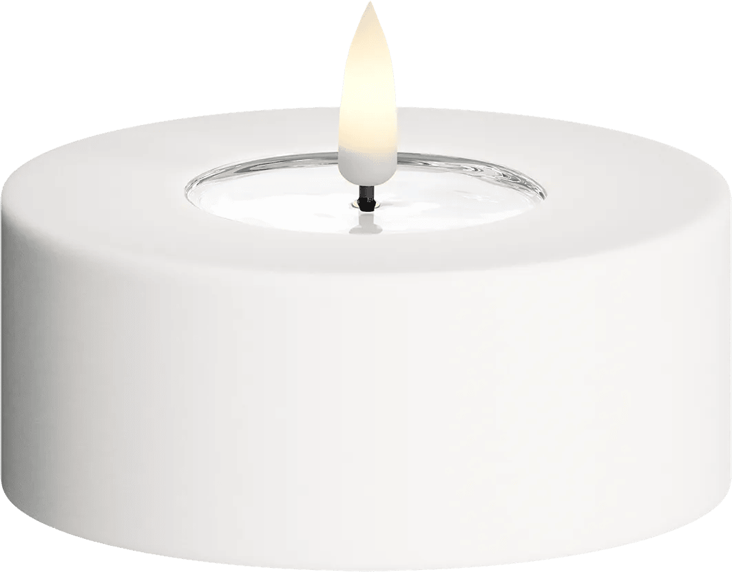 Deluxe Homeart LED-lys Udendørs LED Fyrfadslys i Hvid, 1