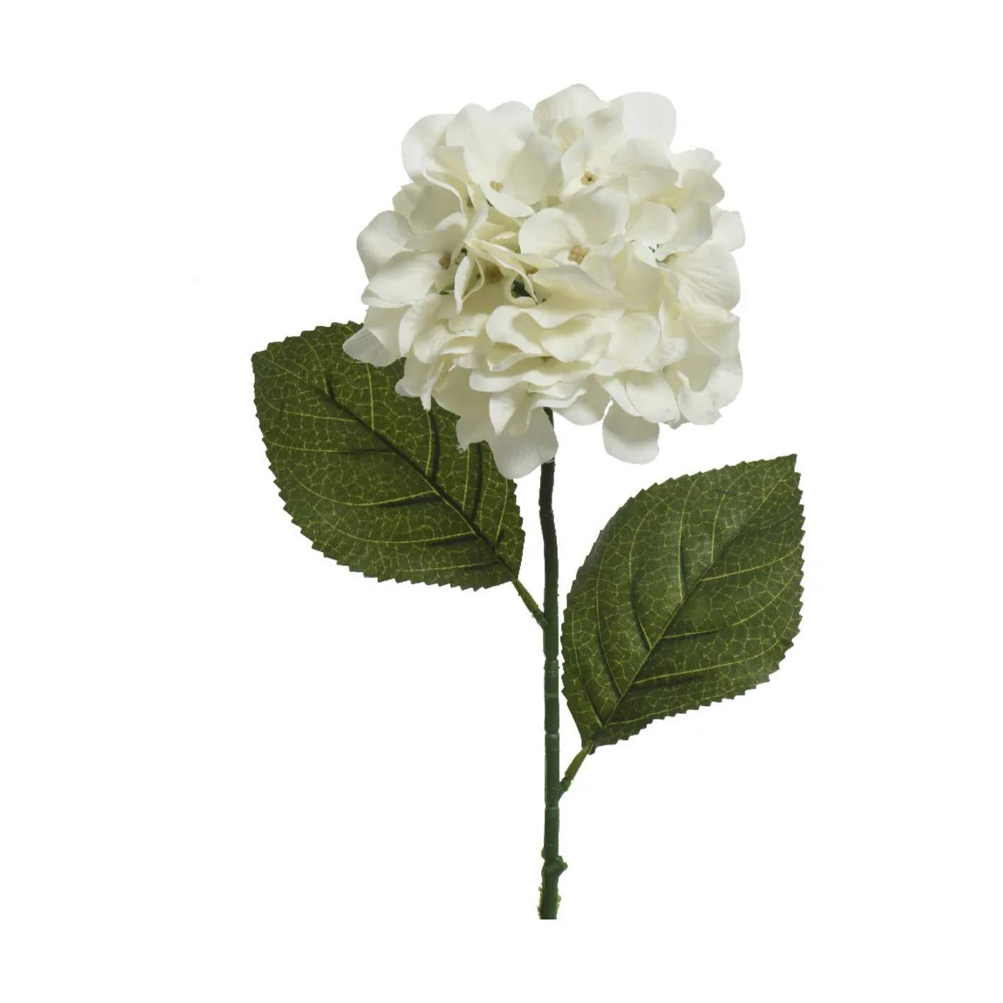 Kunstig Blomst - Hortensia, hvid, large