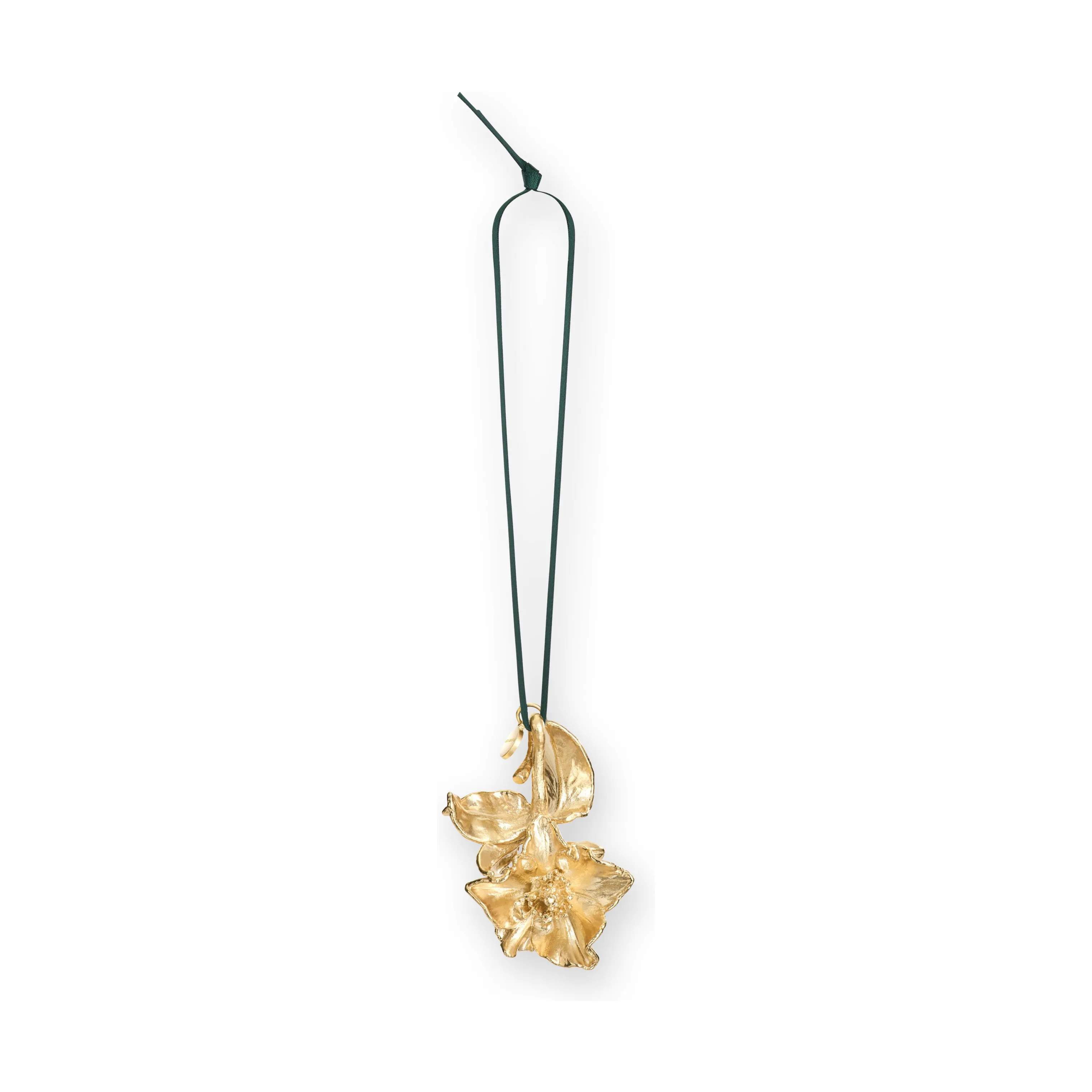 Christmas Collectibles Ophæng - Julerose, guld, large