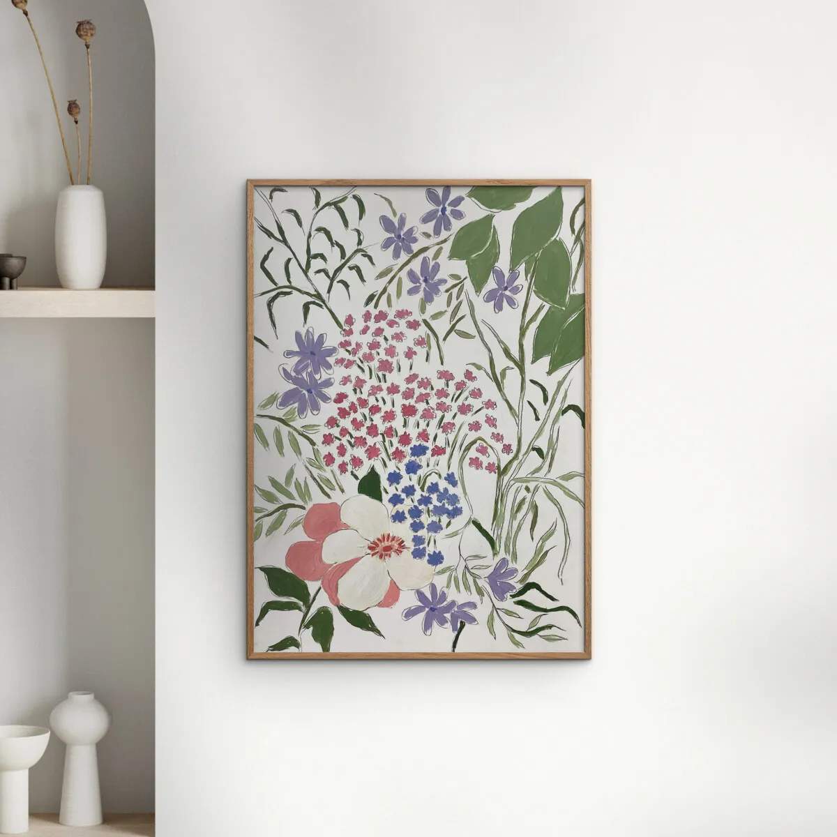Poster&Frame Plakater Plakat - Summer Blossoms i B30 x L40 cm, 2