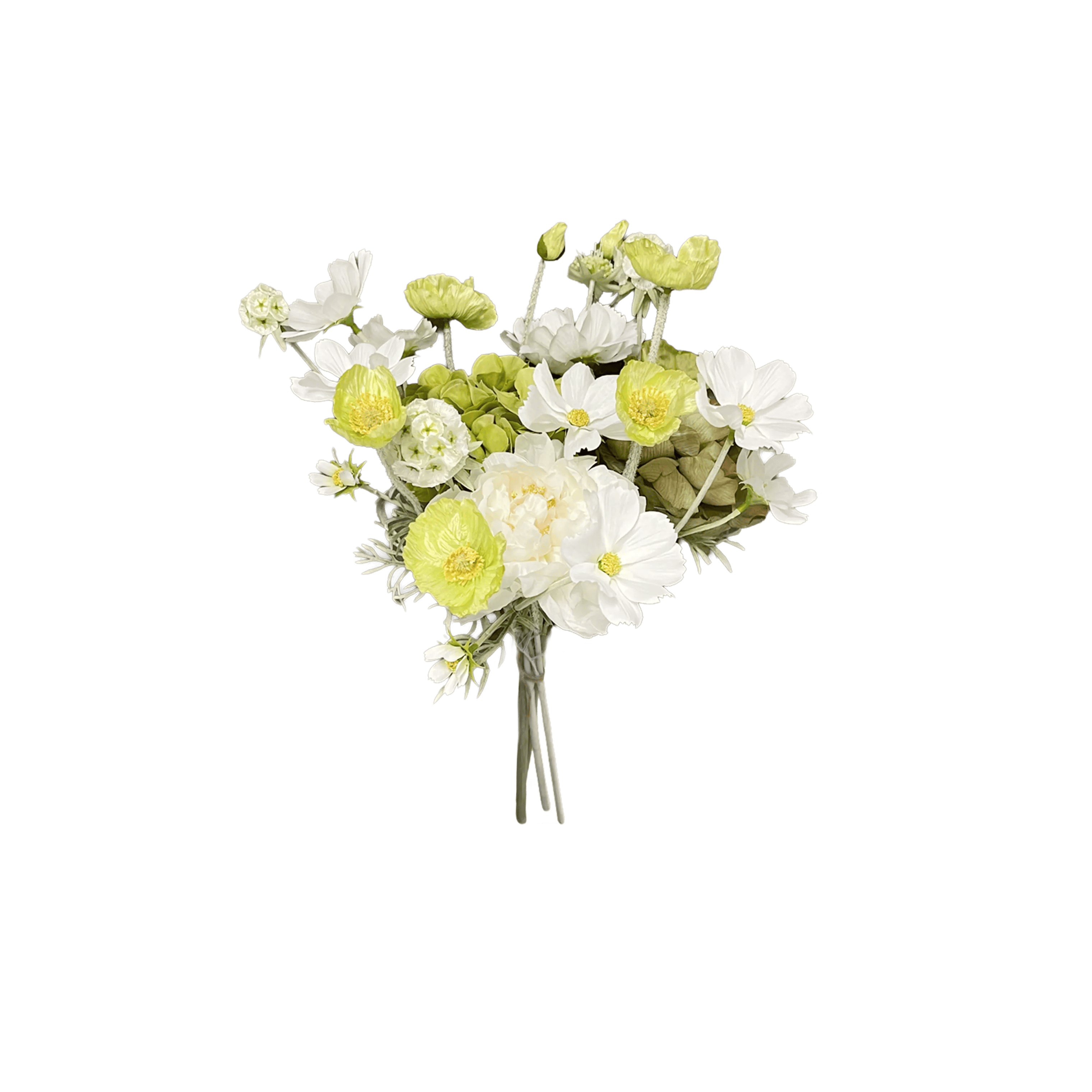 everbloom Kunstige blomster Blomsterbuket i Grøn/hvid, 1