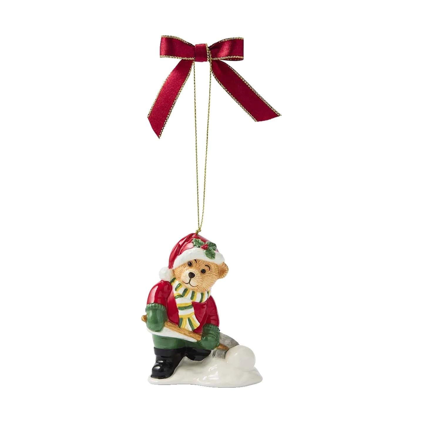 Spode Juleophæng Christmas Tree Juleophæng - Bamse skovler sne i Bamse skovler sne, 1