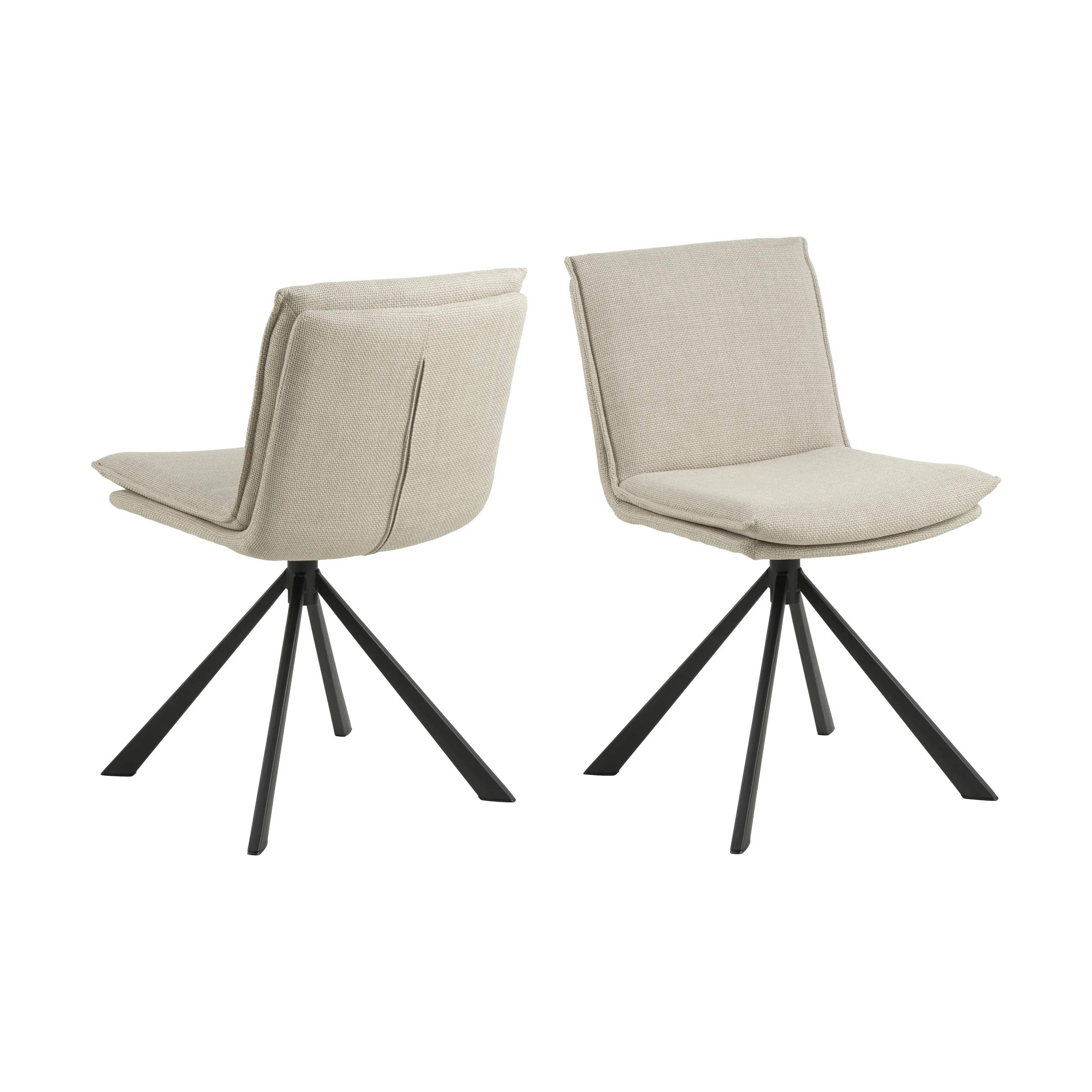 CASA Living Spisebordsstole Flynn Spisebordsstol i beige, 7