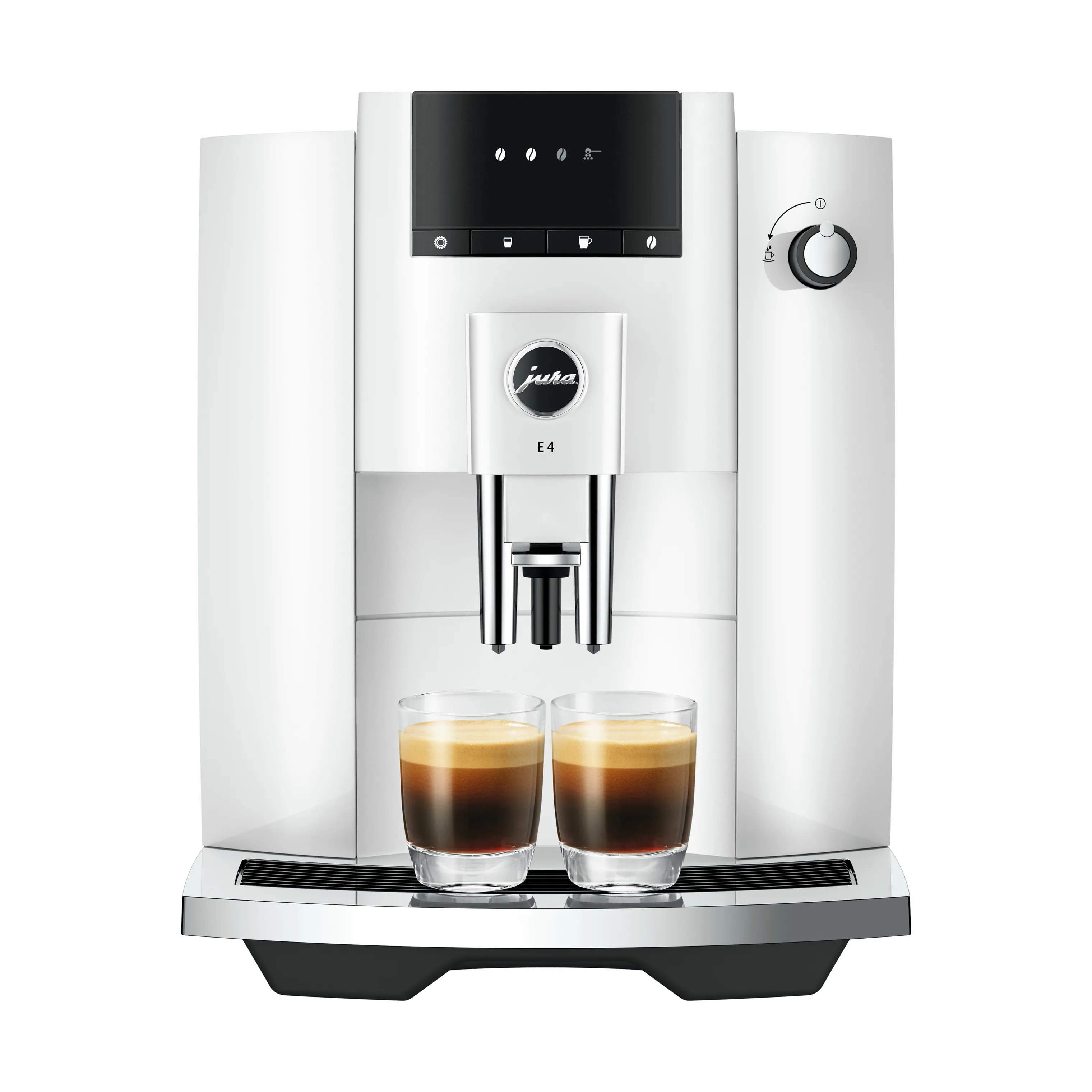 JURA Espressomaskiner E4 (EA) Kaffemaskine i Piano White, 2