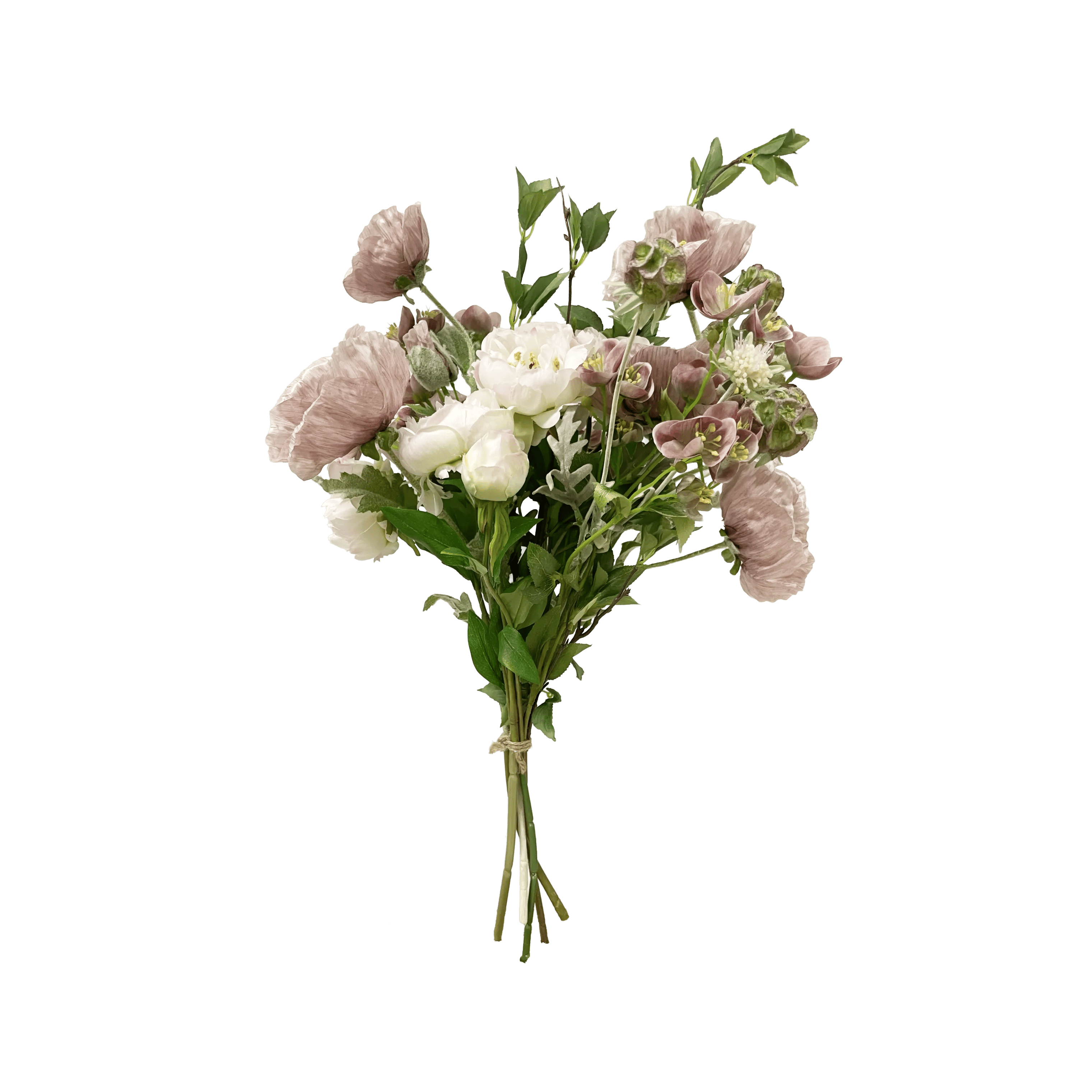 everbloom Kunstige blomster Kunstig Blomsterbuket i Støvet rosa, 1