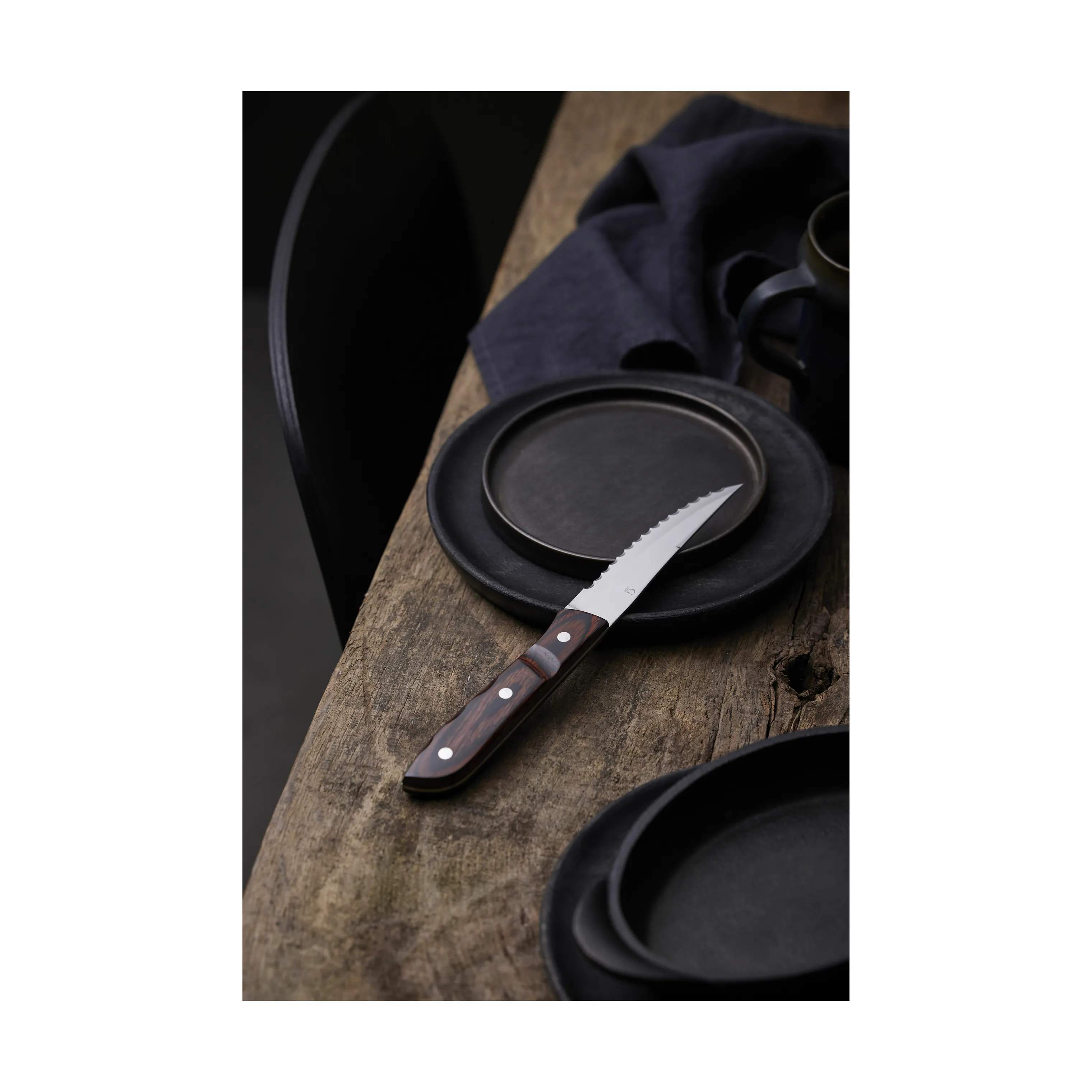 Gense Bestiksæt Old Farmer Classic XL Steakknive - 4 dele i Brun/stål, 4 stk., 5