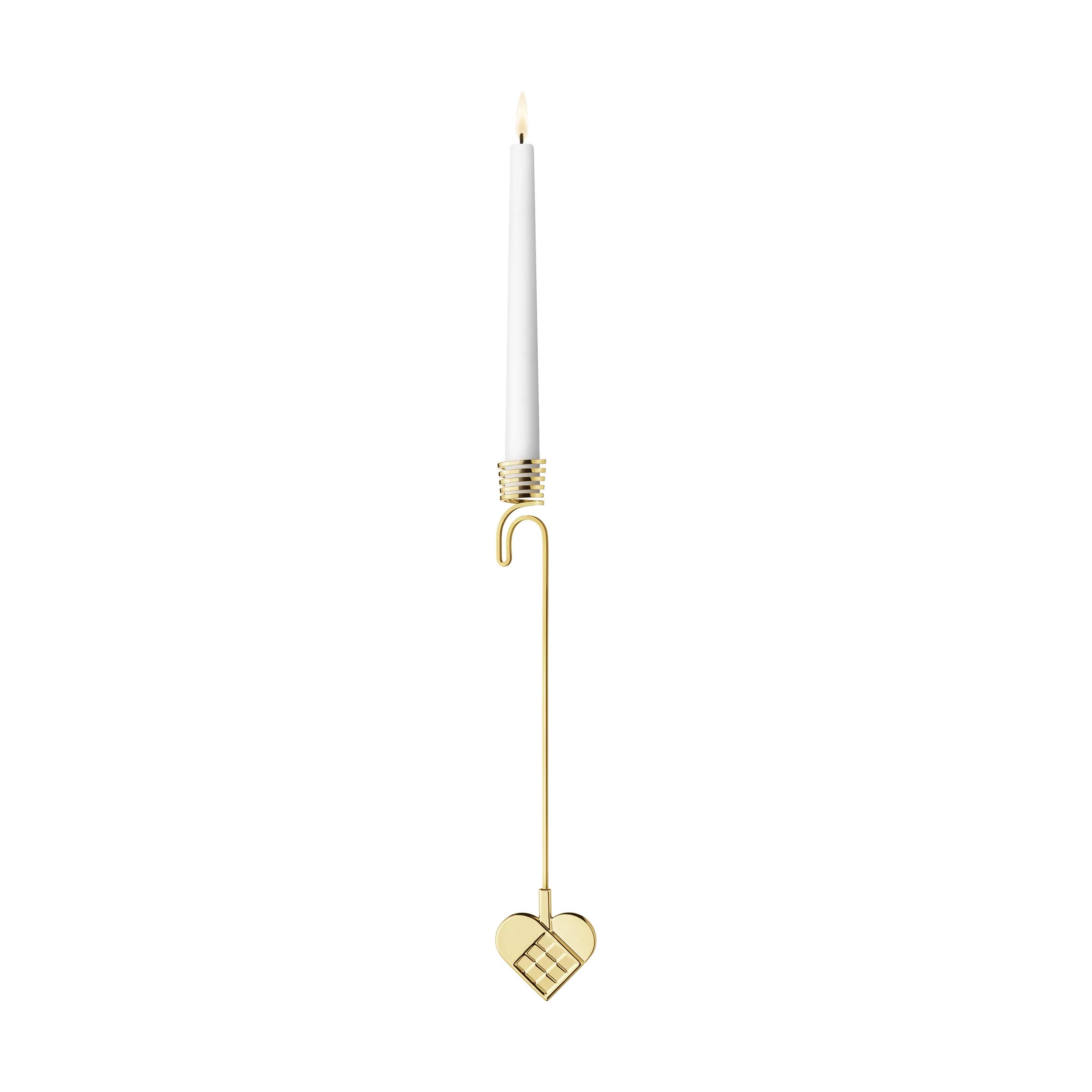 CC 2025 Lysholder - Hjerte, guld, large