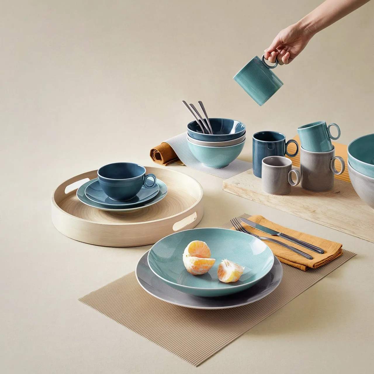 Rosenthal Frokosttallerkener Loft Frokosttallerken i Ice Blue, 2
