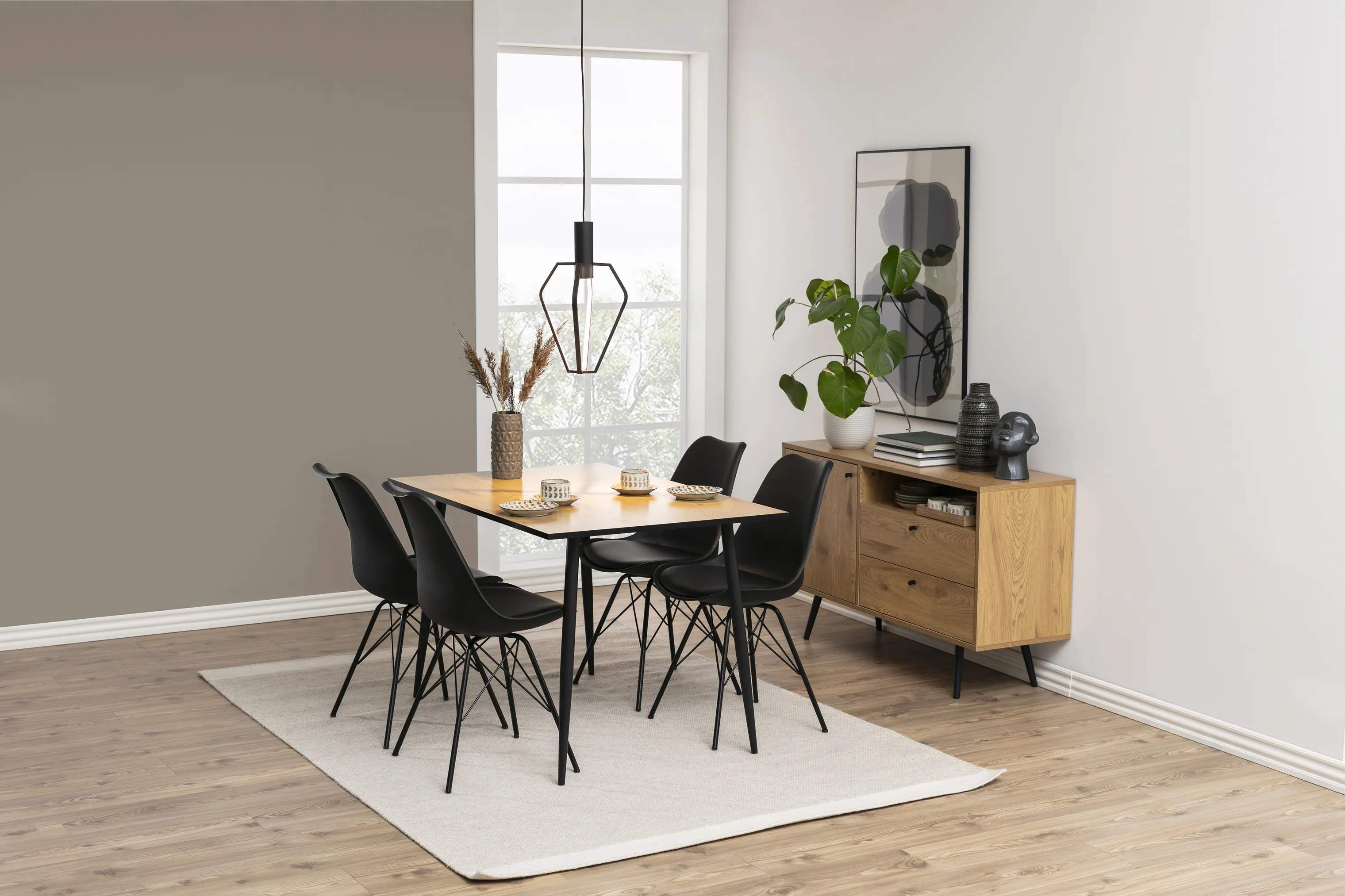 CASA Living Spisebordsstole Eris Spisebordsstol - 2 stk. i sort, 2
